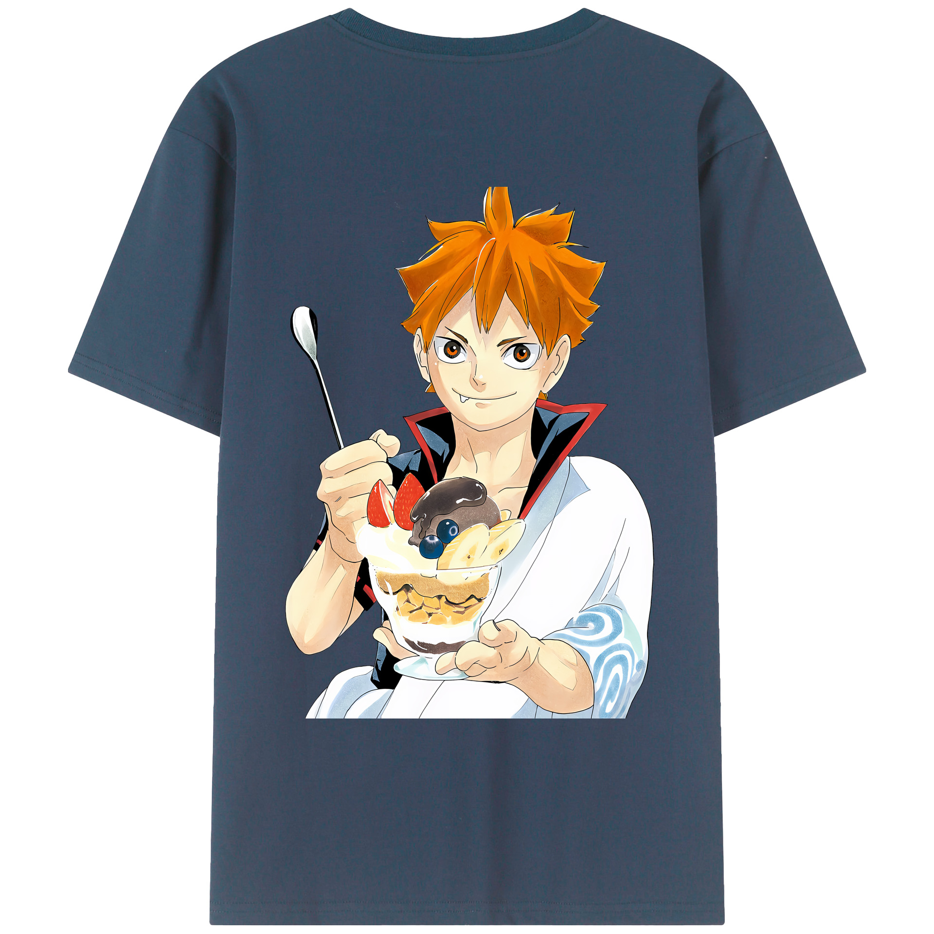 （画像用） ハイキュー!! Haikyu!! 綿100％ メンズ半袖Tシャツ（バックプリント） 通気性