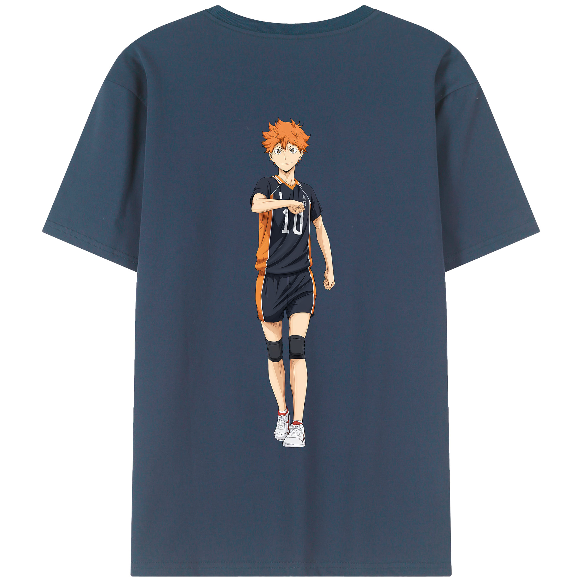 （画像用） ハイキュー!! Haikyu!! 綿100％ メンズ半袖Tシャツ（バックプリント） 通気性