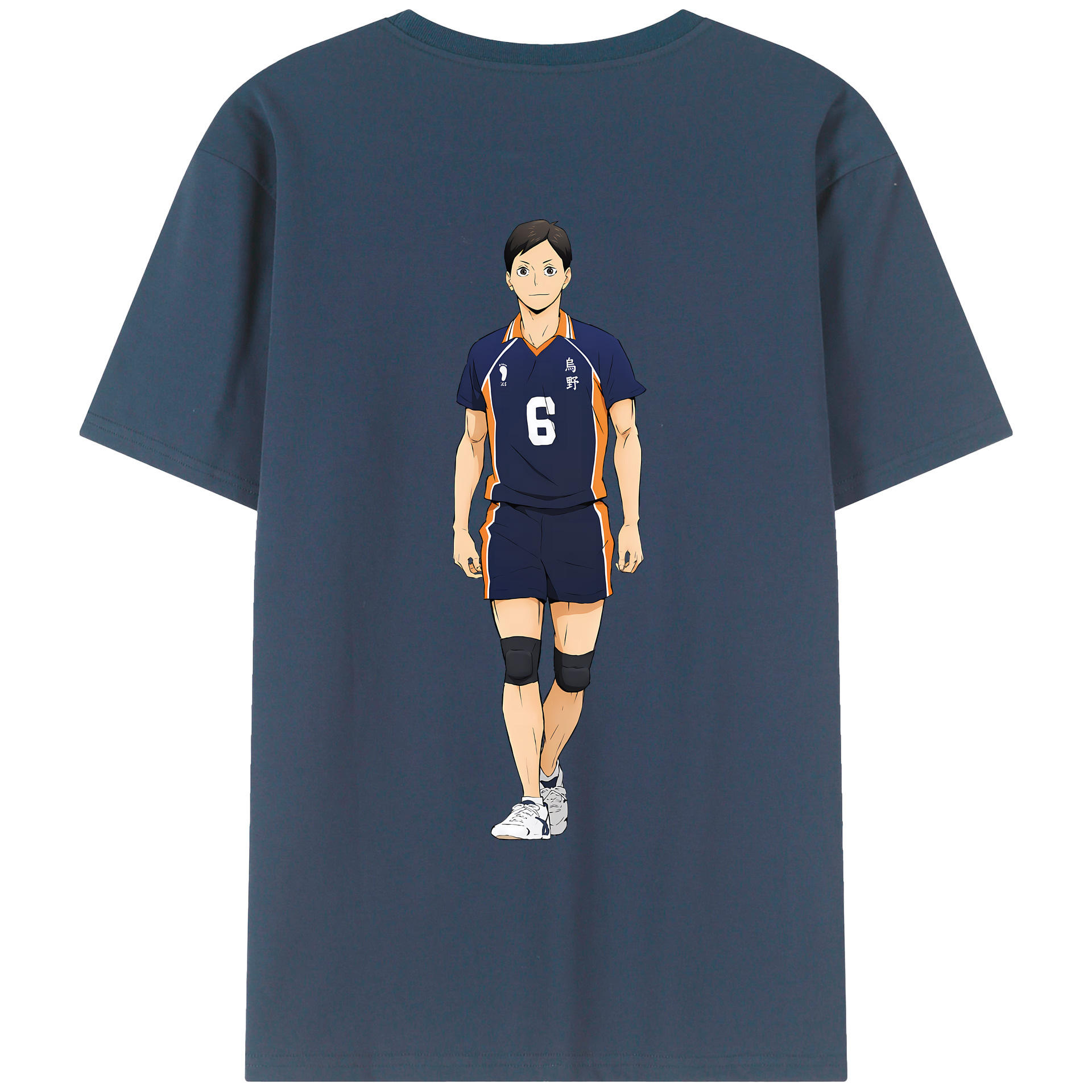 （画像用） ハイキュー!! Haikyu!! 綿100％ メンズ半袖Tシャツ（バックプリント） 通気性