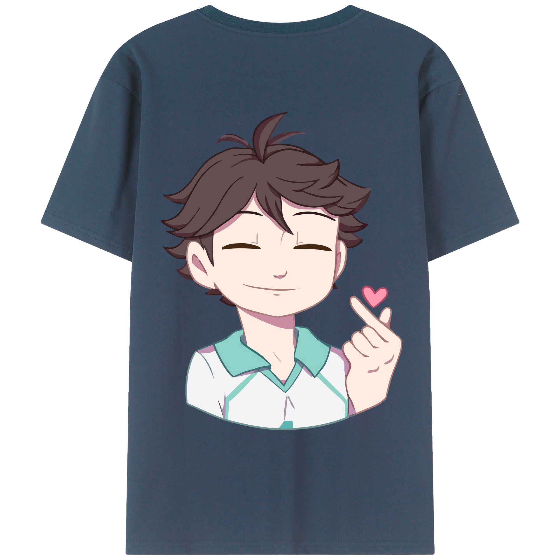 （画像用） ハイキュー!! Haikyu!! 綿100％ メンズ半袖Tシャツ（バックプリント） 通気性