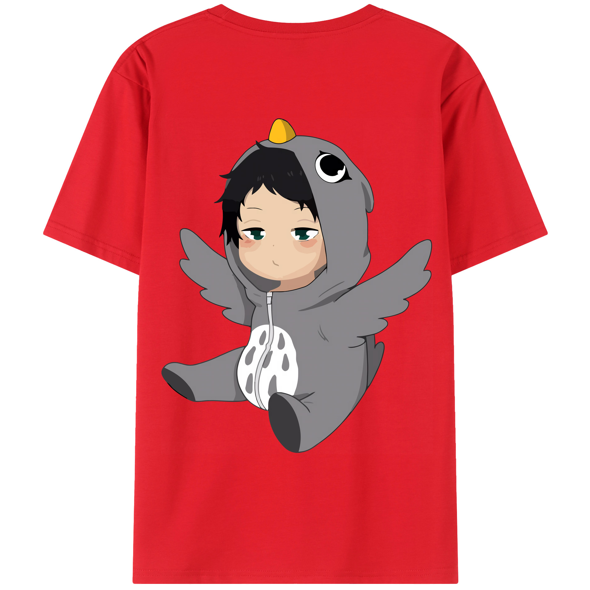 （画像用） ハイキュー!! Haikyu!! 綿100％ メンズ半袖Tシャツ（バックプリント） 通気性