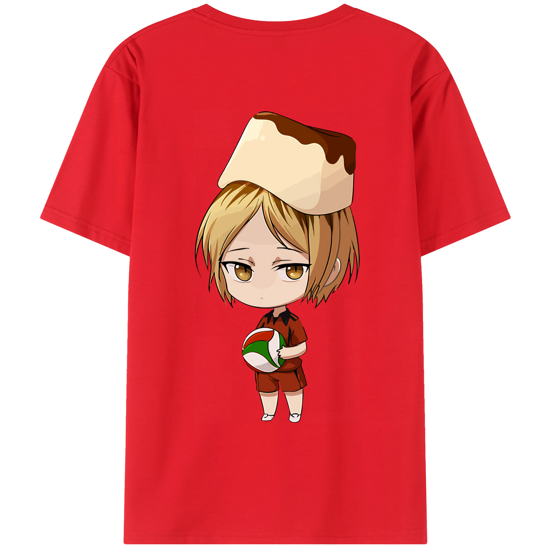 （画像用） ハイキュー!! Haikyu!! 綿100％ メンズ半袖Tシャツ（バックプリント） 通気性