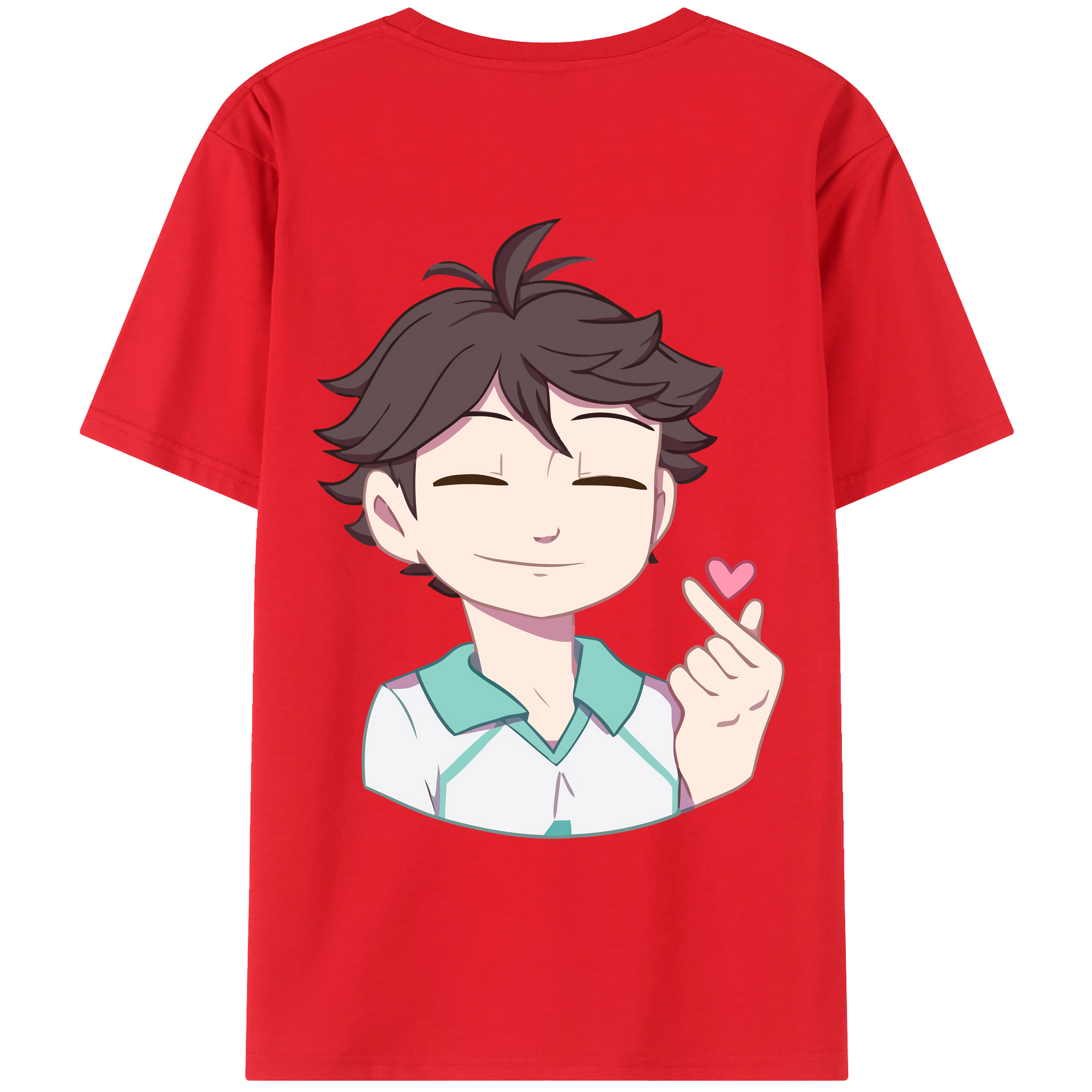 （画像用） ハイキュー!! Haikyu!! 綿100％ メンズ半袖Tシャツ（バックプリント） 通気性