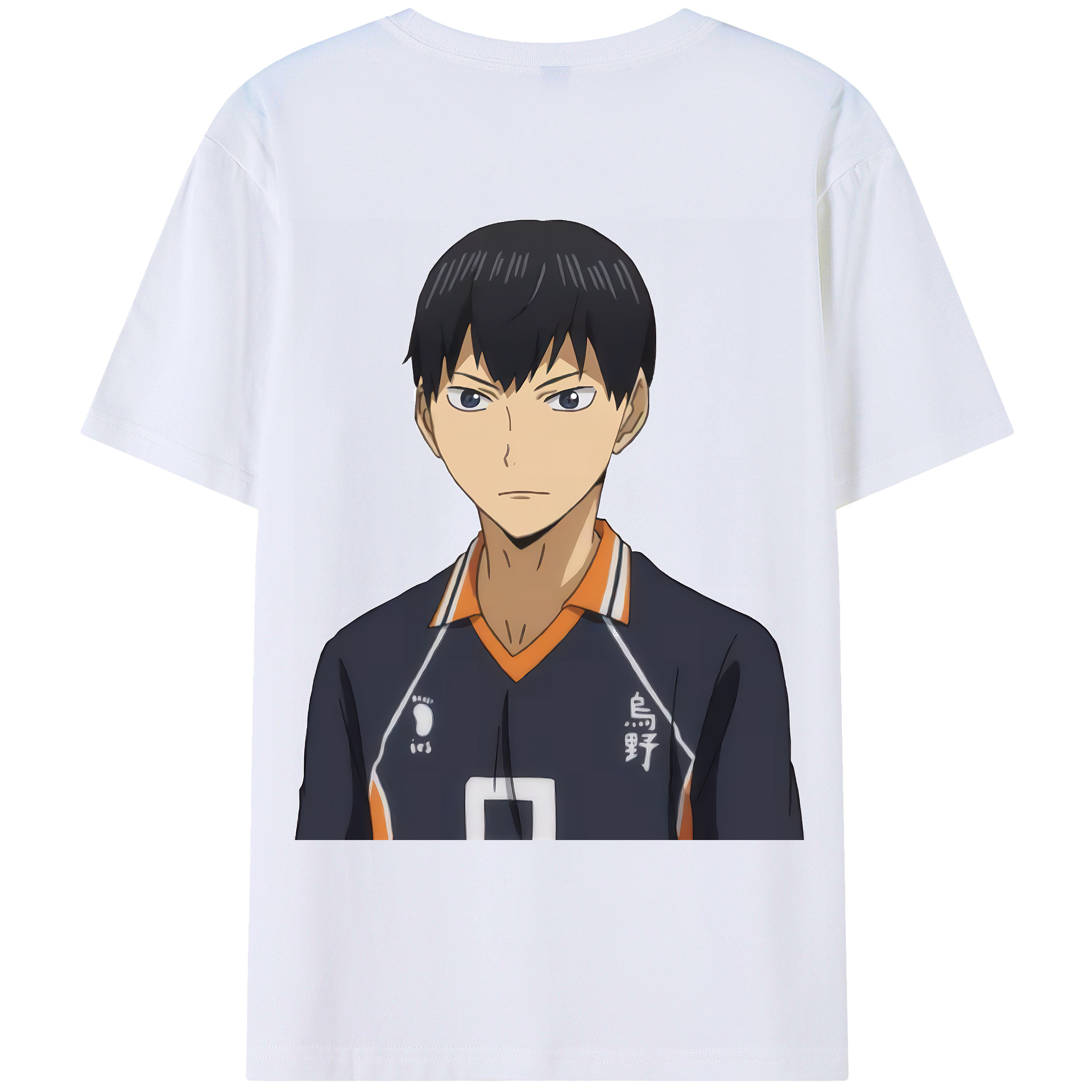 （画像用） ハイキュー!! Haikyu!! 綿100％ メンズ半袖Tシャツ（バックプリント） 通気性
