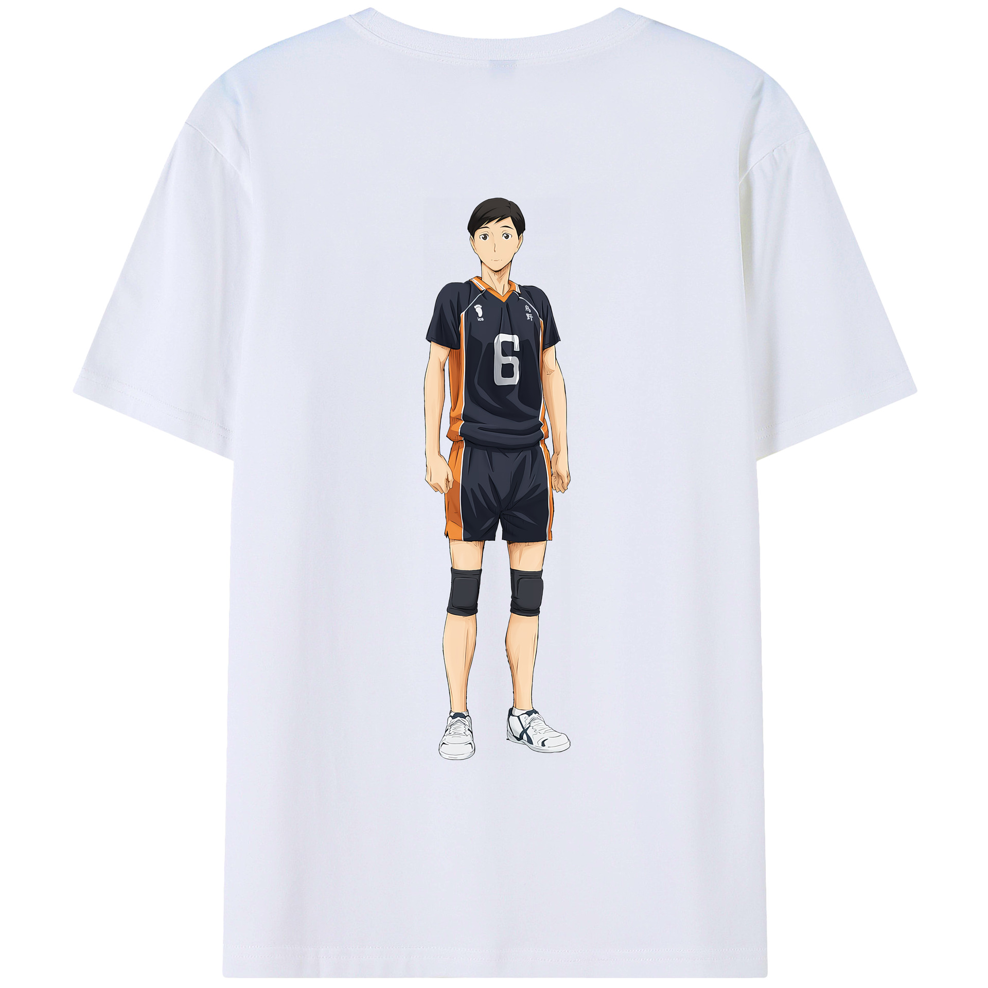 （画像用） ハイキュー!! Haikyu!! 綿100％ メンズ半袖Tシャツ（バックプリント） 通気性