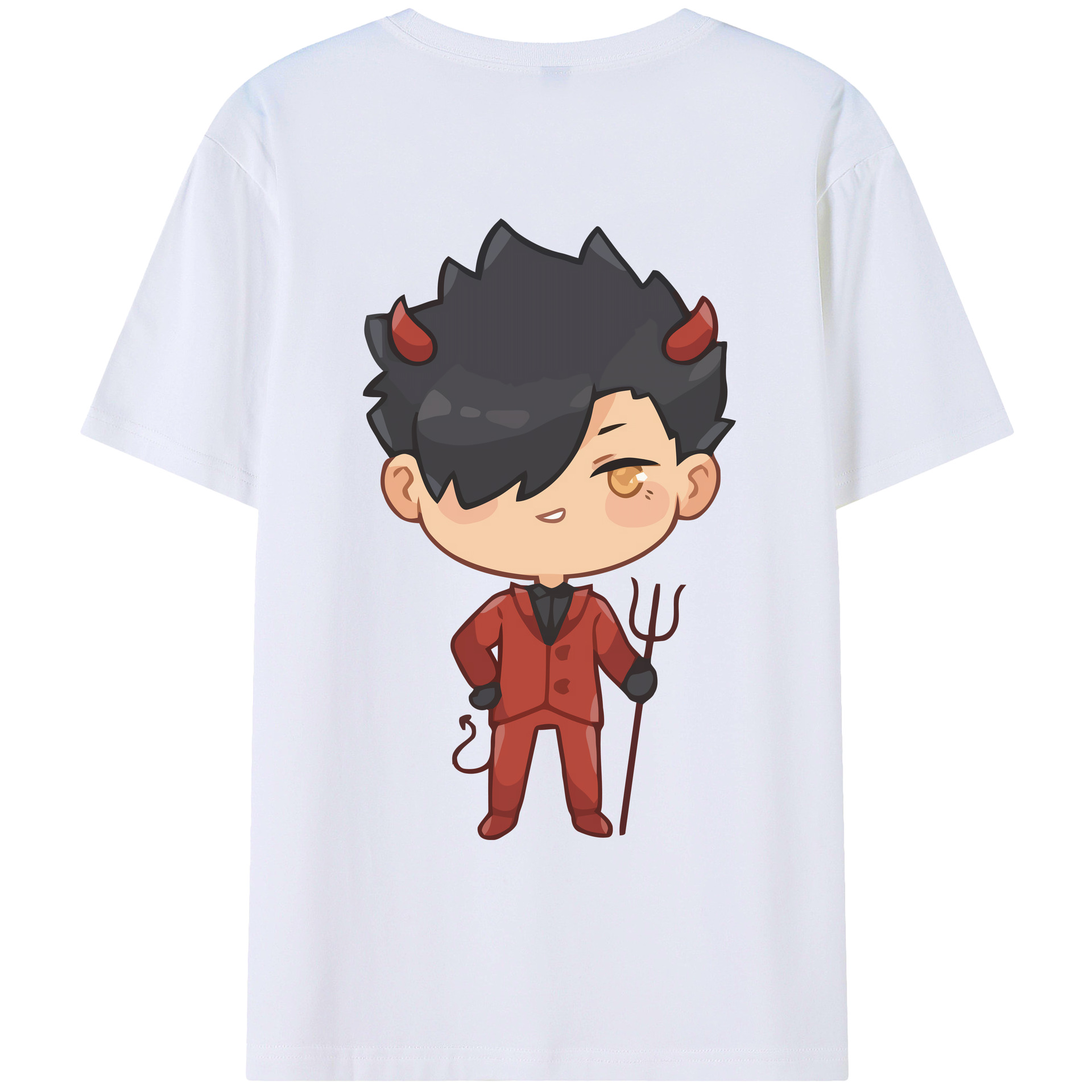（画像用） ハイキュー!! Haikyu!! 綿100％ メンズ半袖Tシャツ（バックプリント） 通気性