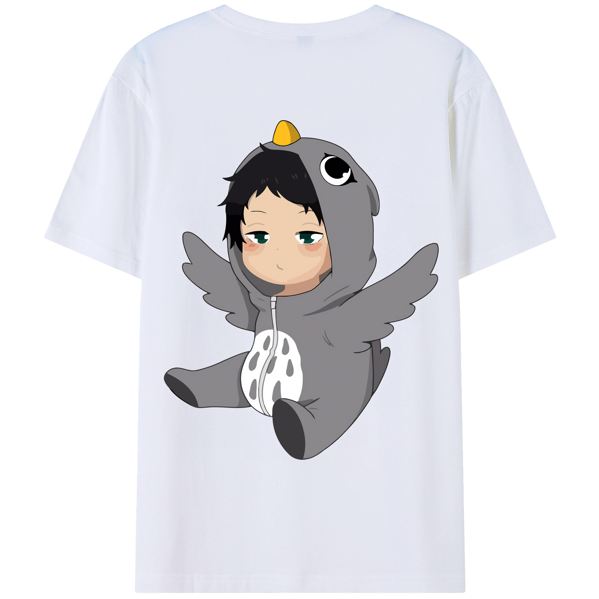 （画像用） ハイキュー!! Haikyu!! 綿100％ メンズ半袖Tシャツ（バックプリント） 通気性