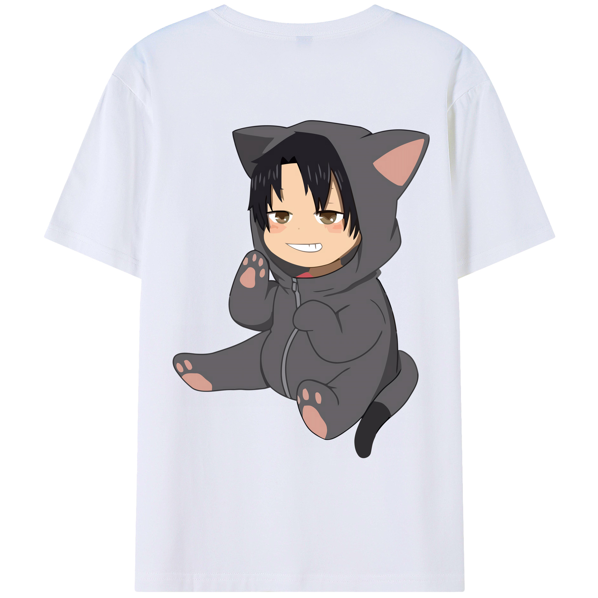 （画像用） ハイキュー!! Haikyu!! 綿100％ メンズ半袖Tシャツ（バックプリント） 通気性