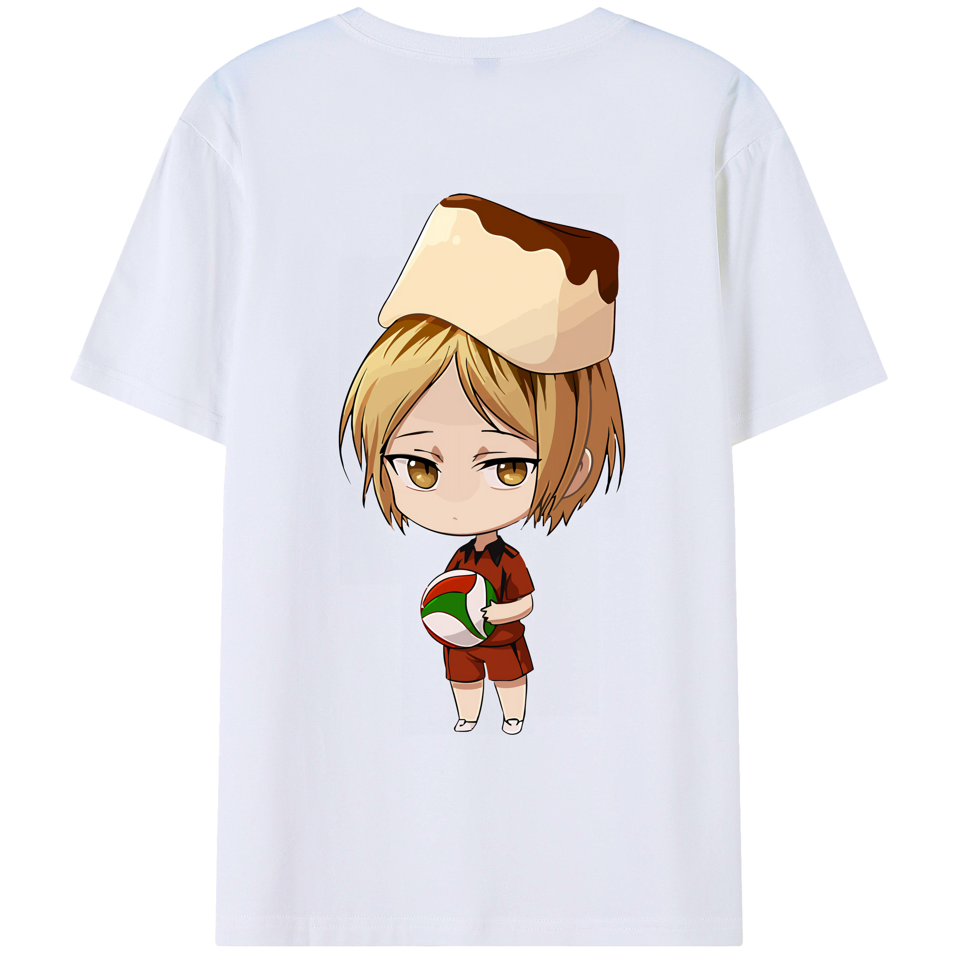 （画像用） ハイキュー!! Haikyu!! 綿100％ メンズ半袖Tシャツ（バックプリント） 通気性