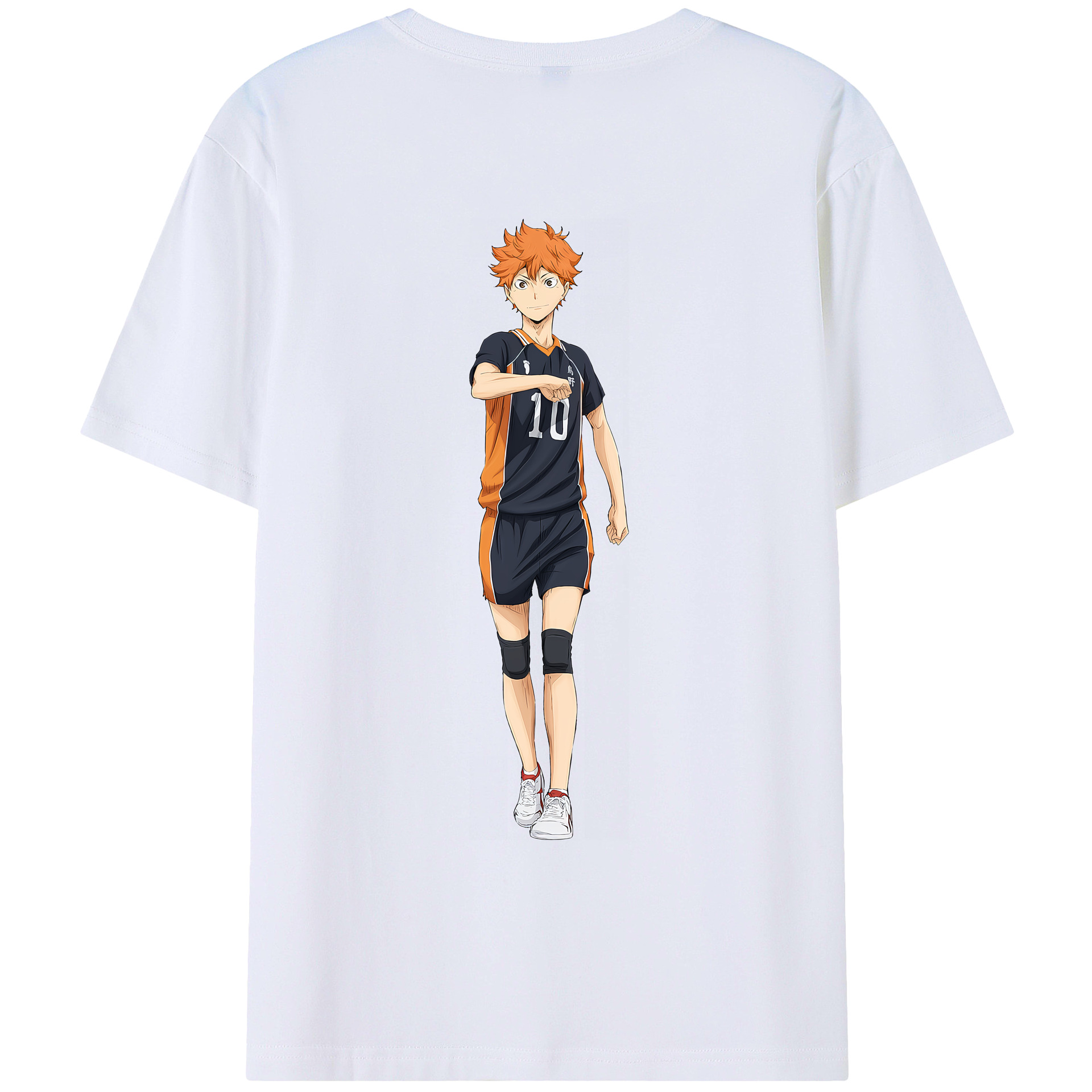 （画像用） ハイキュー!! Haikyu!! 綿100％ メンズ半袖Tシャツ（バックプリント） 通気性