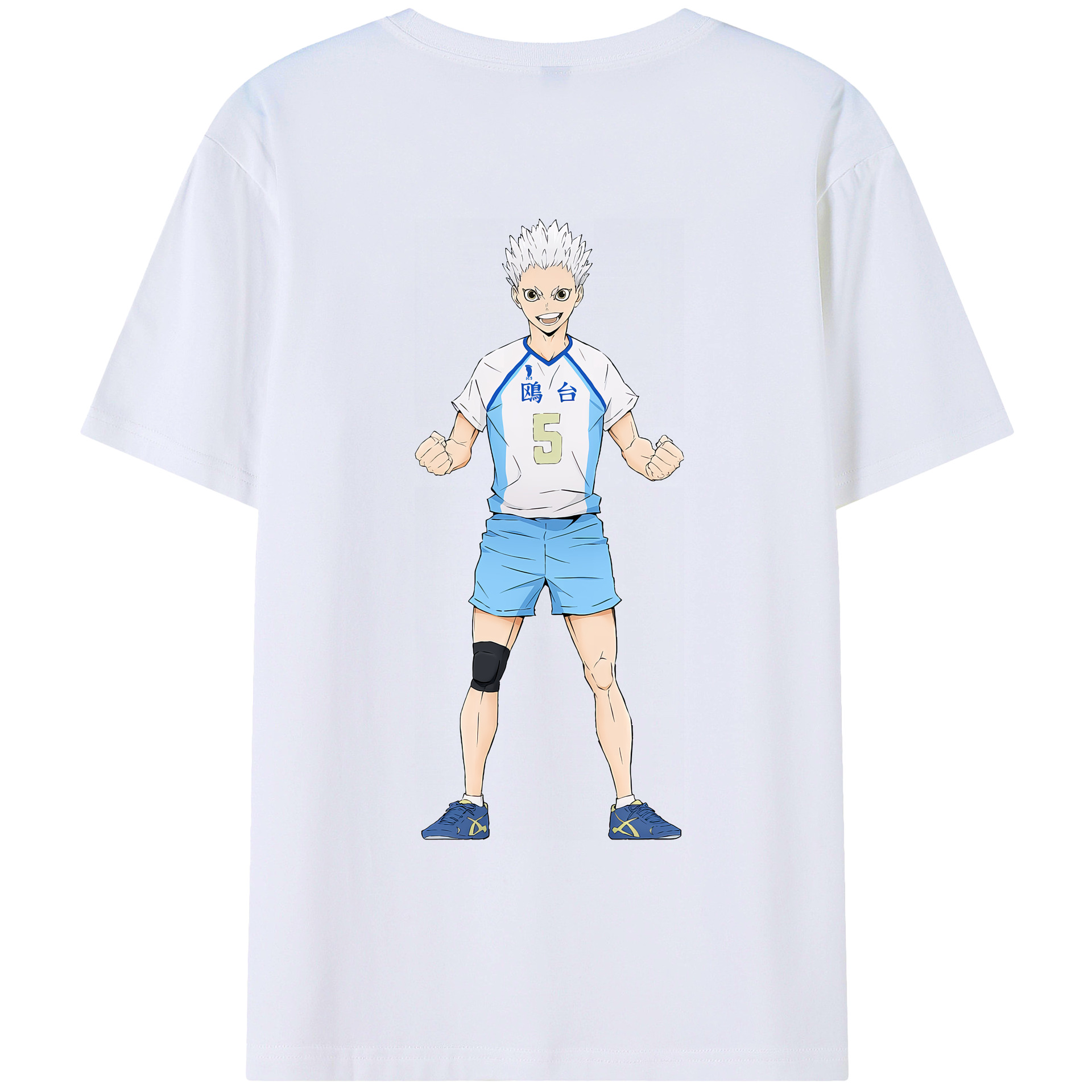 （画像用） ハイキュー!! Haikyu!! 綿100％ メンズ半袖Tシャツ（バックプリント） 通気性