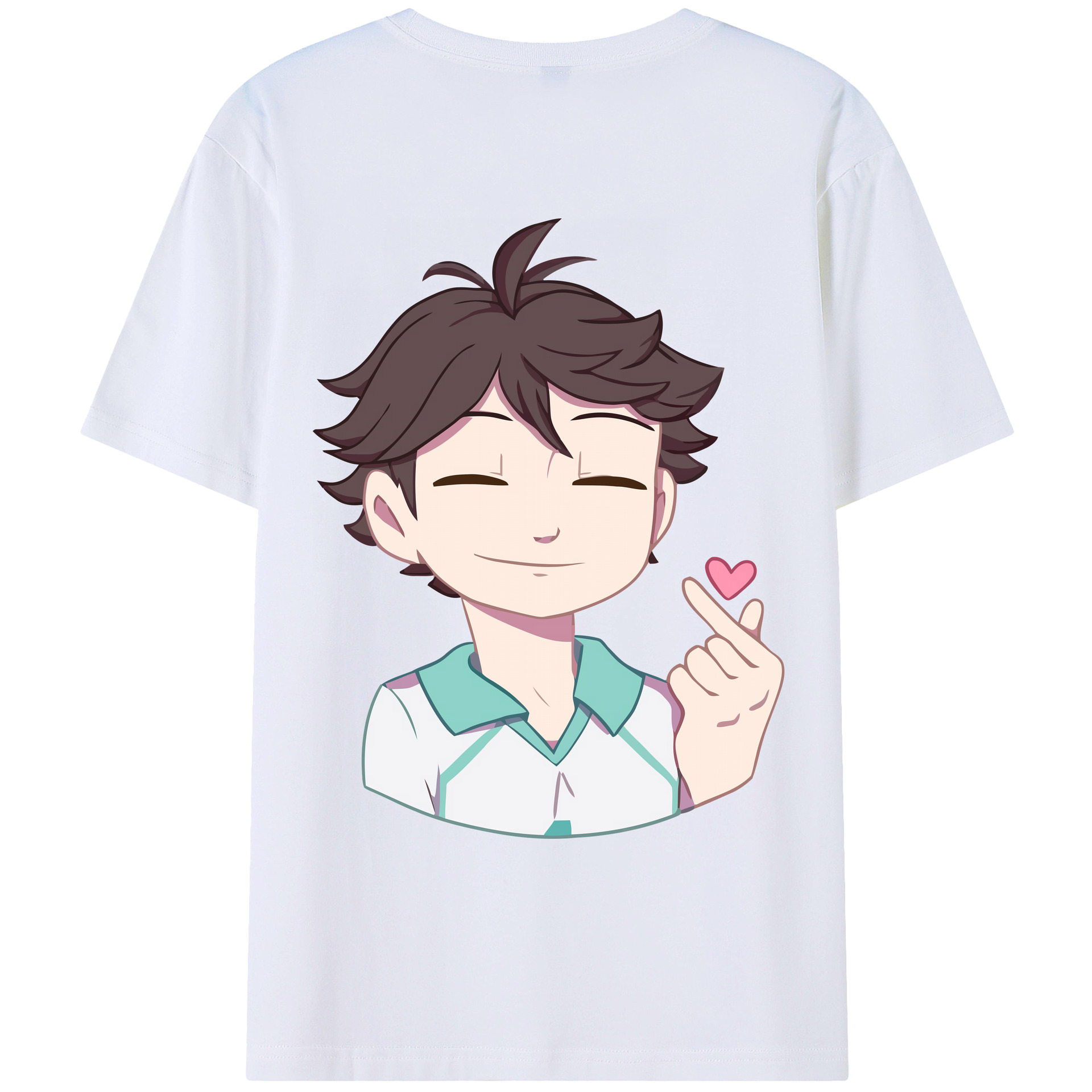 （画像用） ハイキュー!! Haikyu!! 綿100％ メンズ半袖Tシャツ（バックプリント） 通気性