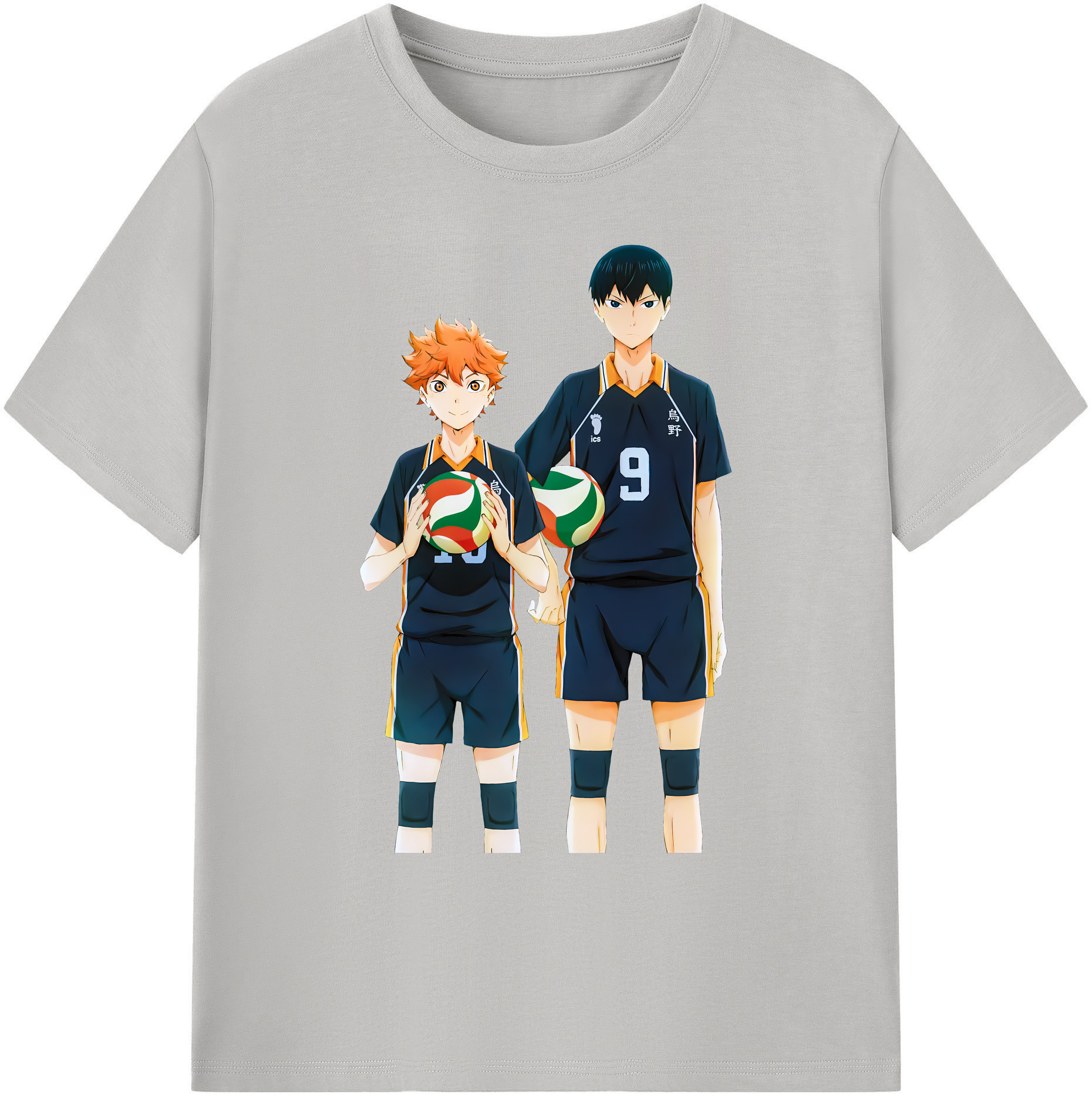 （画像用） ハイキュー!! Haikyu!! 綿100％ メンズ半袖Tシャツ｜肌触りやわらか＆通気性