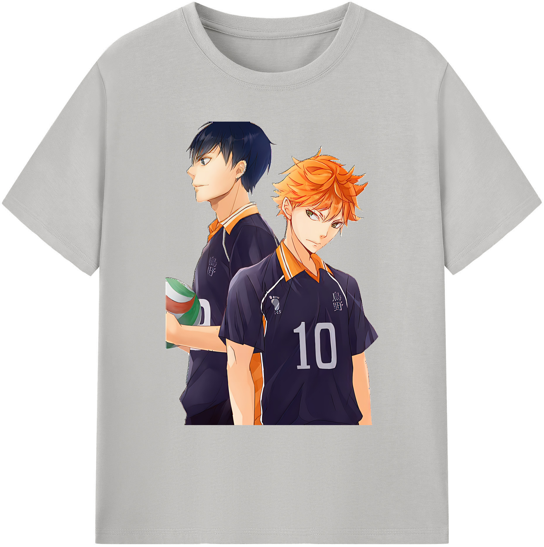（画像用） ハイキュー!! Haikyu!! 綿100％ メンズ半袖Tシャツ｜肌触りやわらか＆通気性