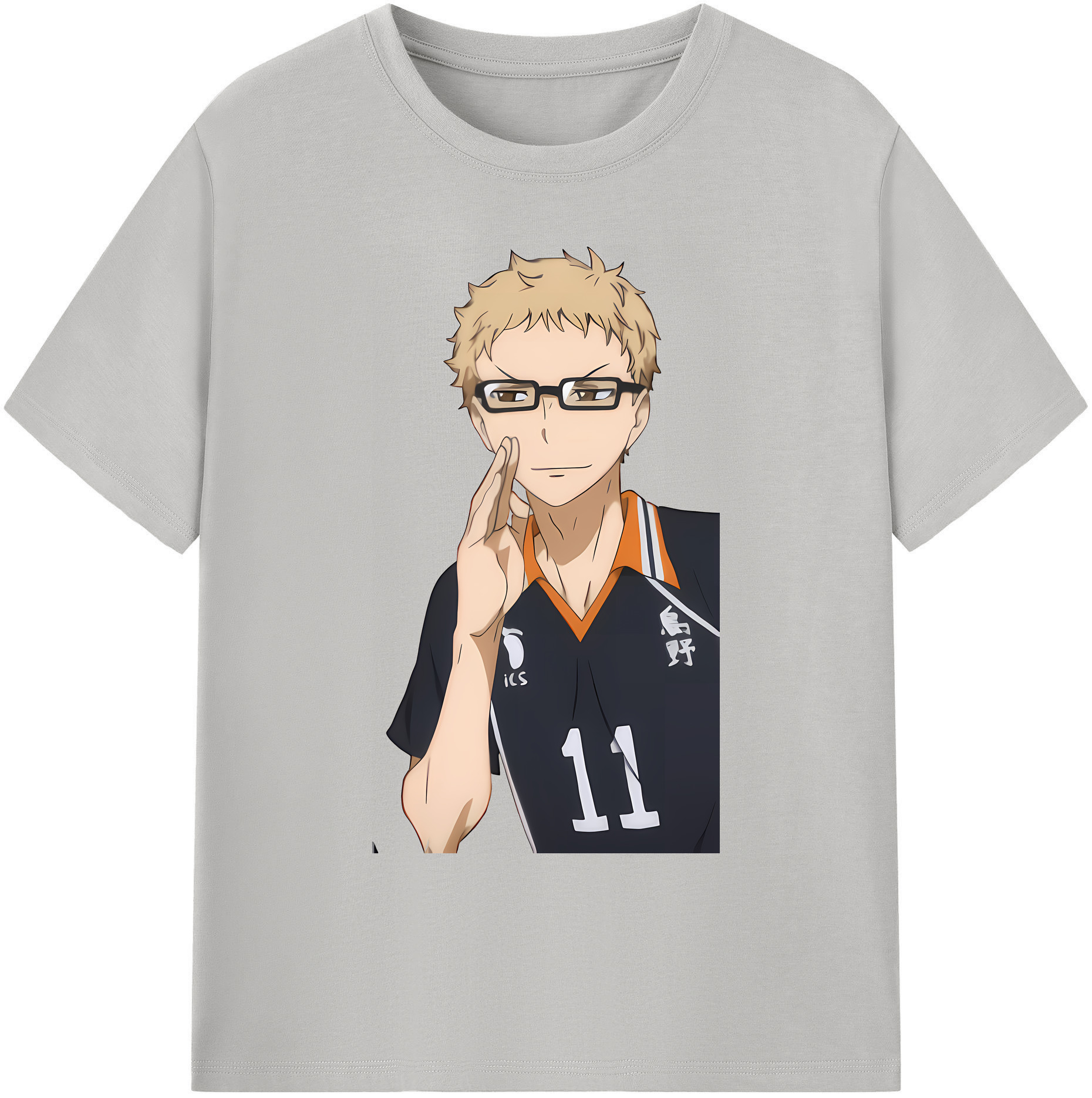 （画像用） ハイキュー!! Haikyu!! 綿100％ メンズ半袖Tシャツ｜肌触りやわらか＆通気性