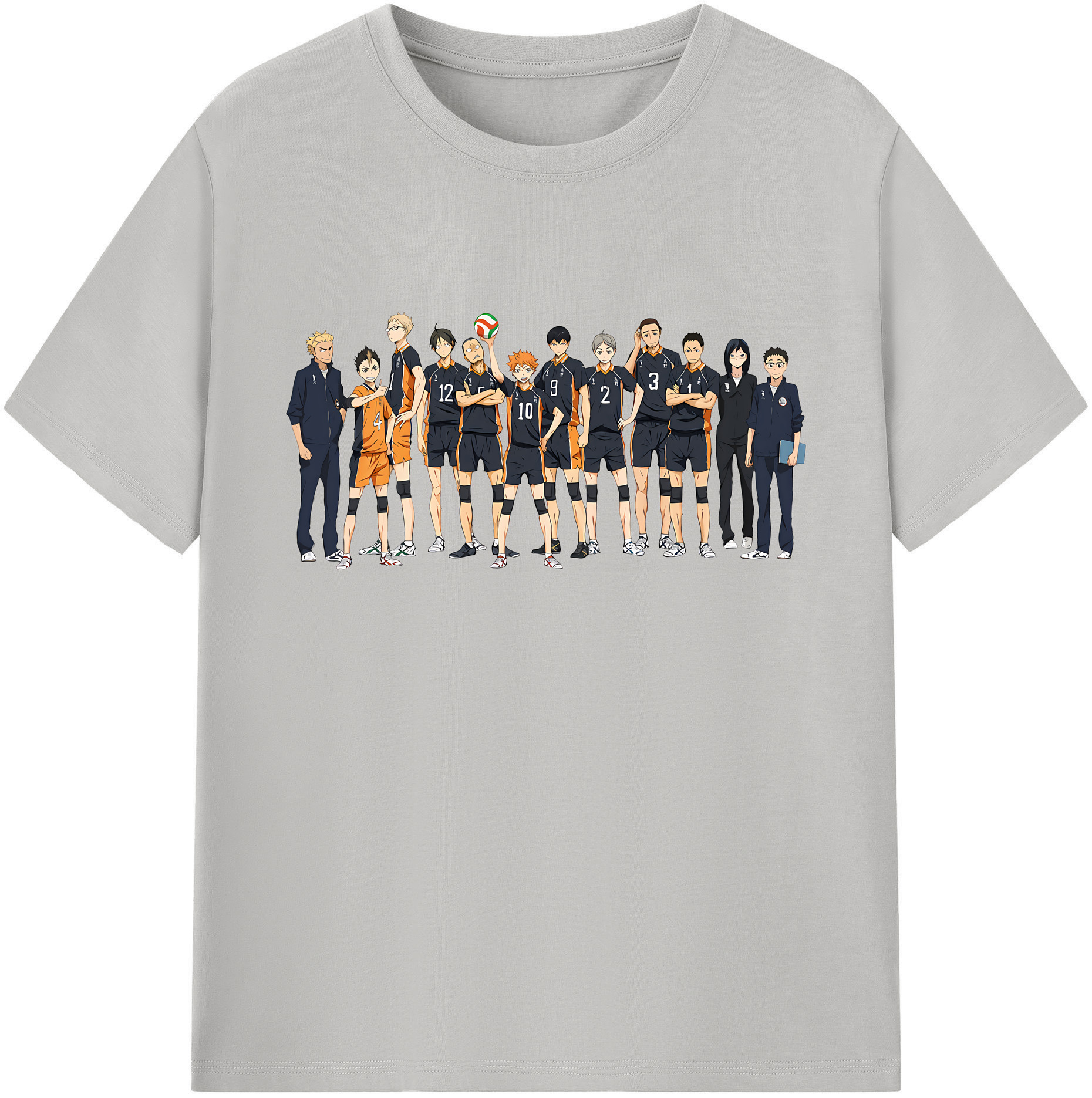（画像用） ハイキュー!! Haikyu!! 綿100％ メンズ半袖Tシャツ｜肌触りやわらか＆通気性