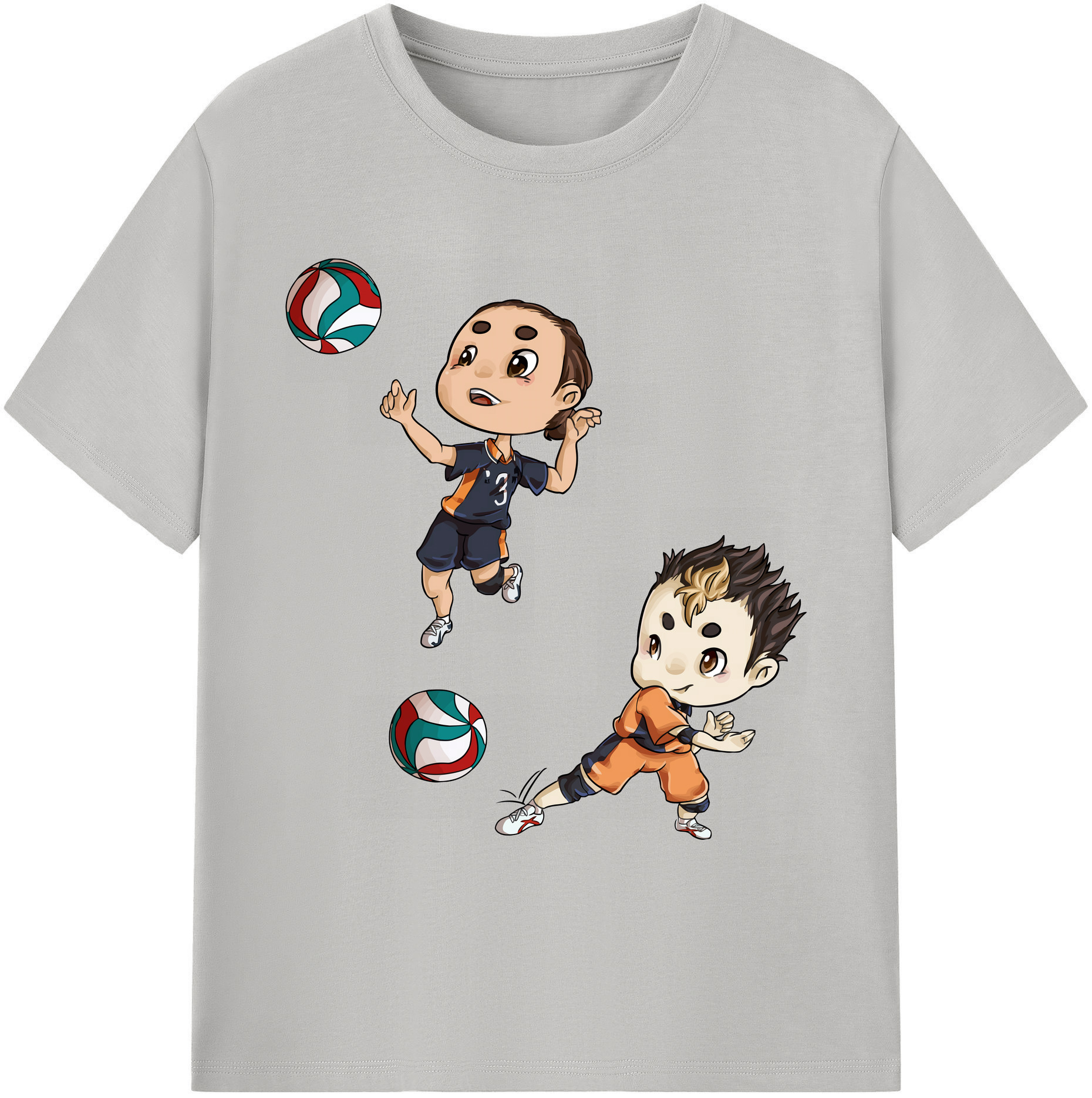 （画像用） ハイキュー!! Haikyu!! 綿100％ メンズ半袖Tシャツ｜肌触りやわらか＆通気性