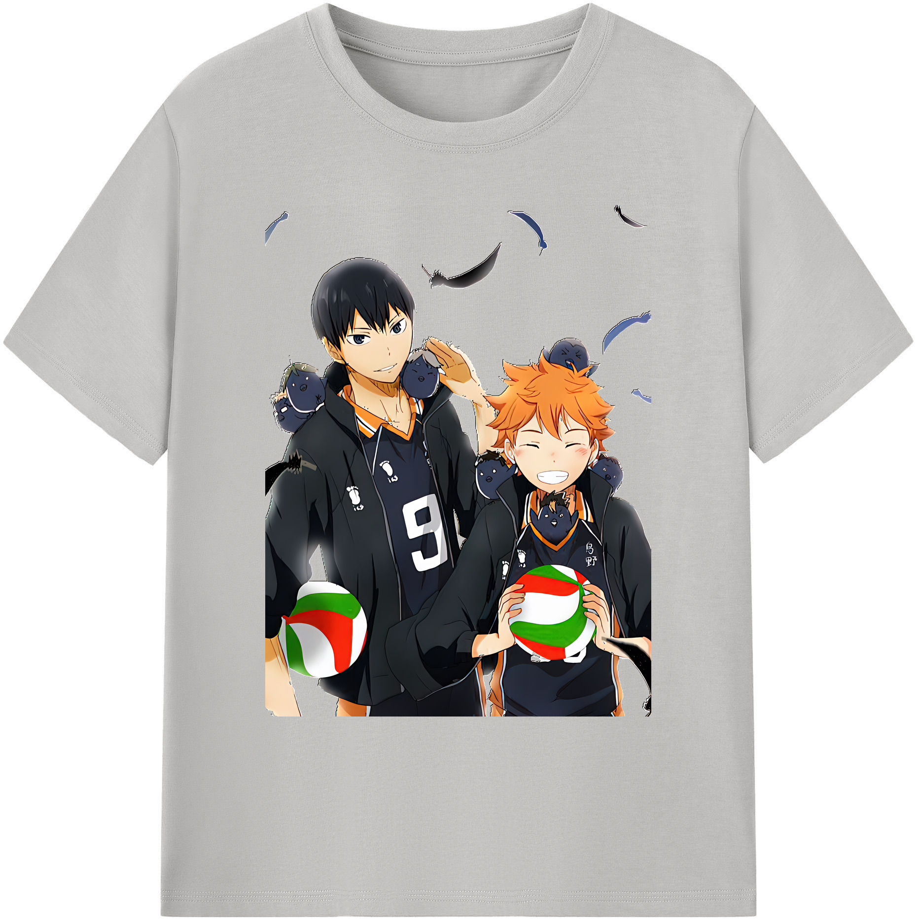 （画像用） ハイキュー!! Haikyu!! 綿100％ メンズ半袖Tシャツ｜肌触りやわらか＆通気性