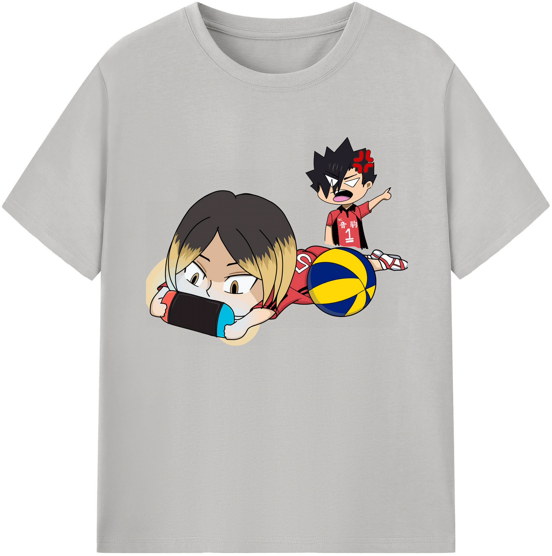 （画像用） ハイキュー!! Haikyu!! 綿100％ メンズ半袖Tシャツ｜肌触りやわらか＆通気性