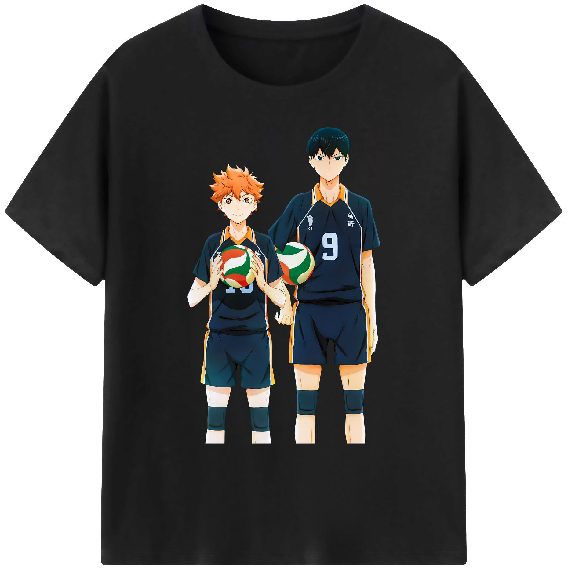 （画像用） ハイキュー!! Haikyu!! 綿100％ メンズ半袖Tシャツ｜肌触りやわらか＆通気性