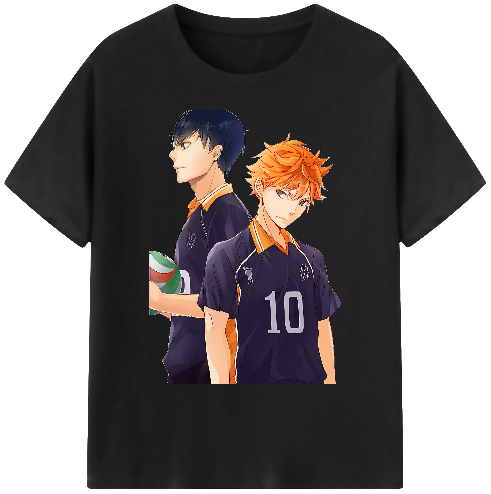 （画像用） ハイキュー!! Haikyu!! 綿100％ メンズ半袖Tシャツ｜肌触りやわらか＆通気性