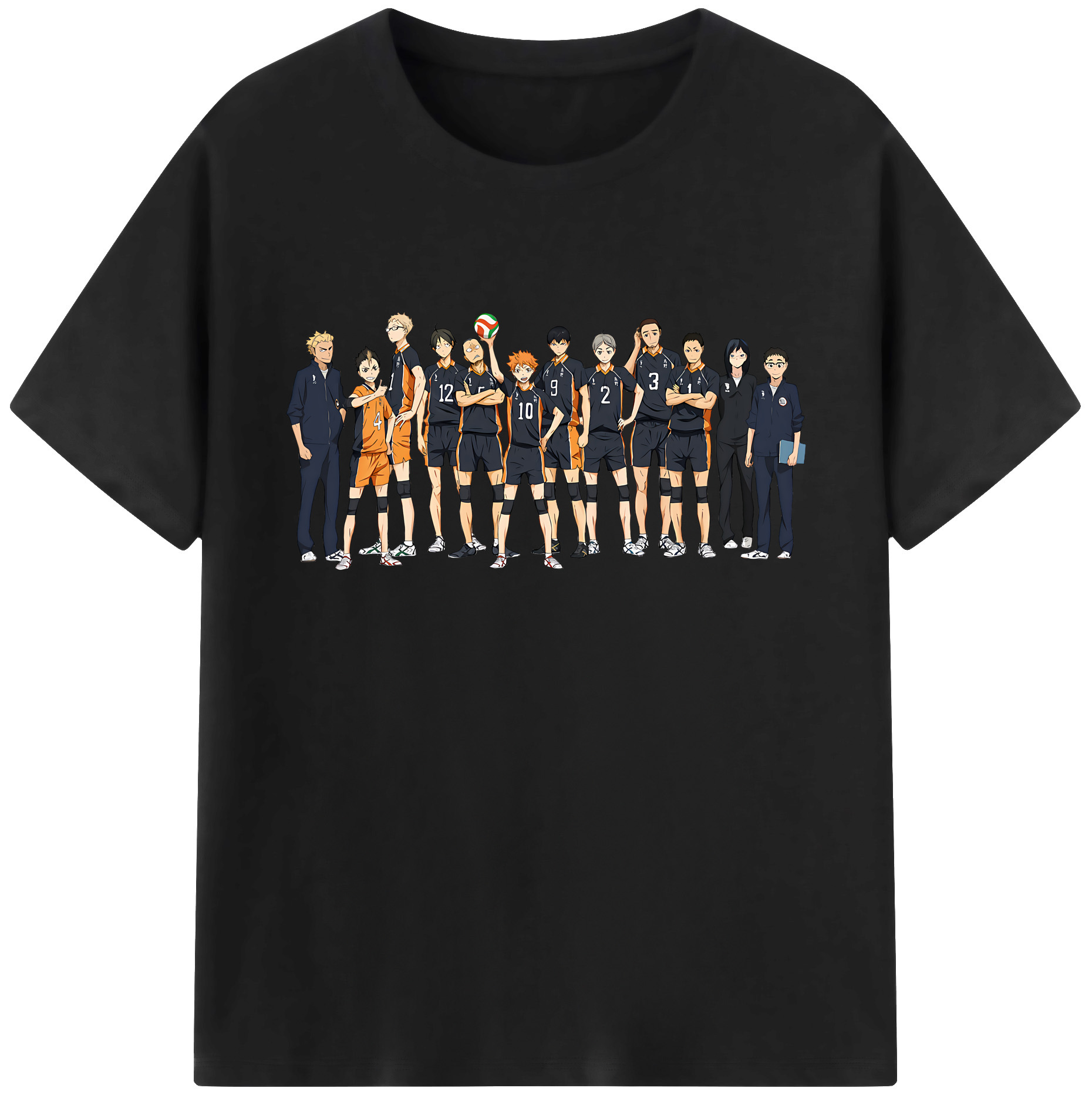 （画像用） ハイキュー!! Haikyu!! 綿100％ メンズ半袖Tシャツ｜肌触りやわらか＆通気性