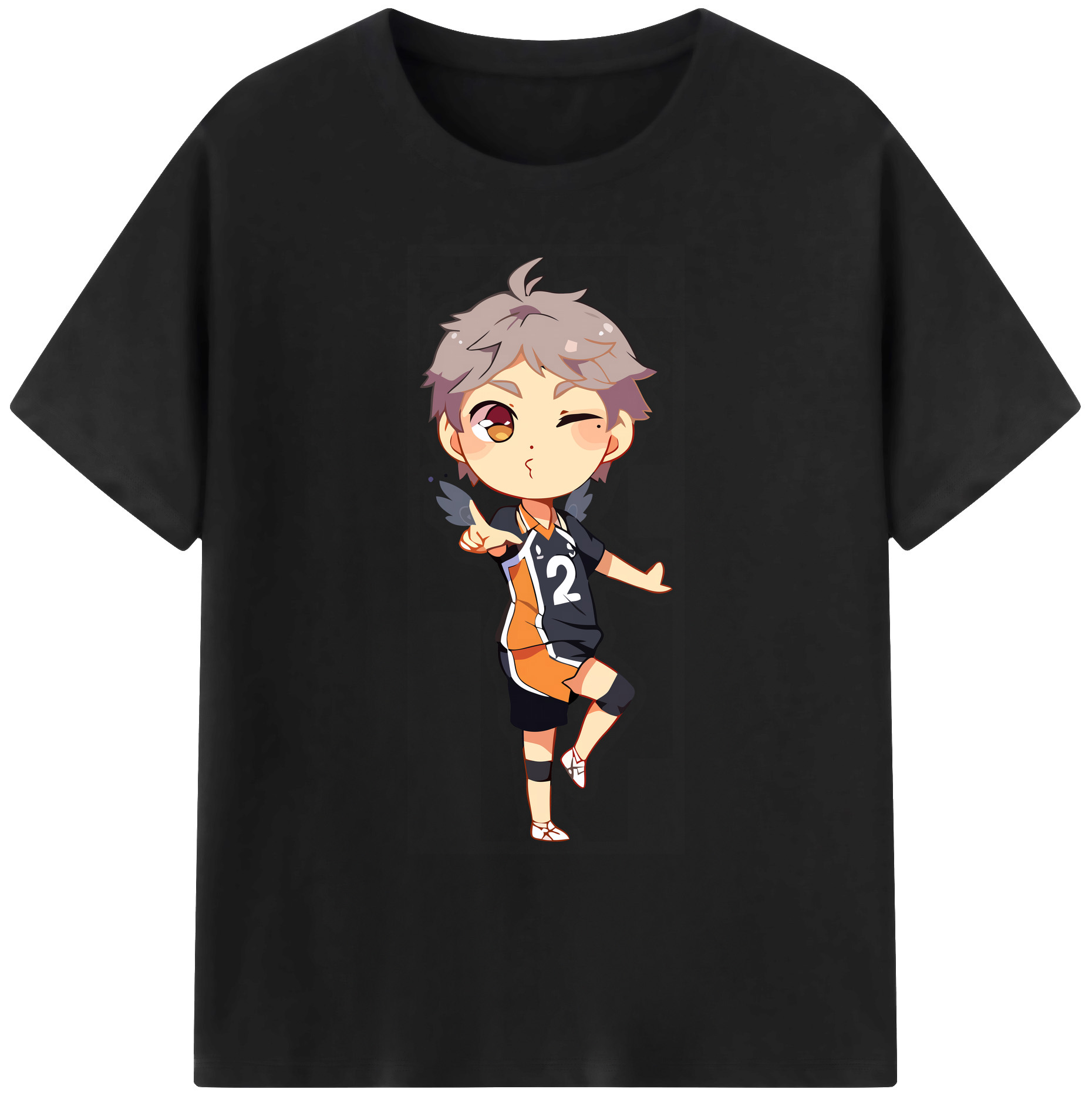 （画像用） ハイキュー!! Haikyu!! 綿100％ メンズ半袖Tシャツ｜肌触りやわらか＆通気性
