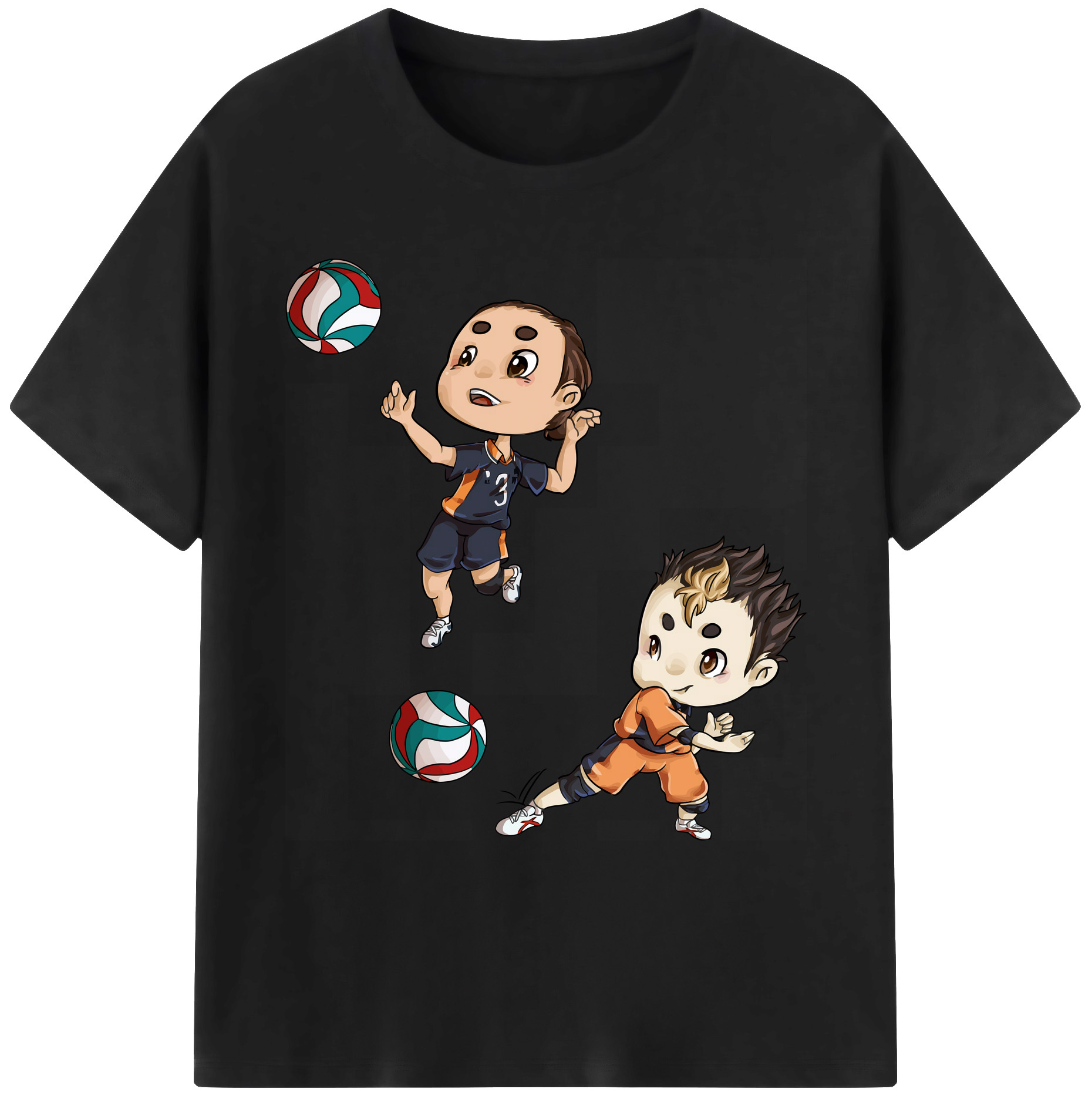 （画像用） ハイキュー!! Haikyu!! 綿100％ メンズ半袖Tシャツ｜肌触りやわらか＆通気性