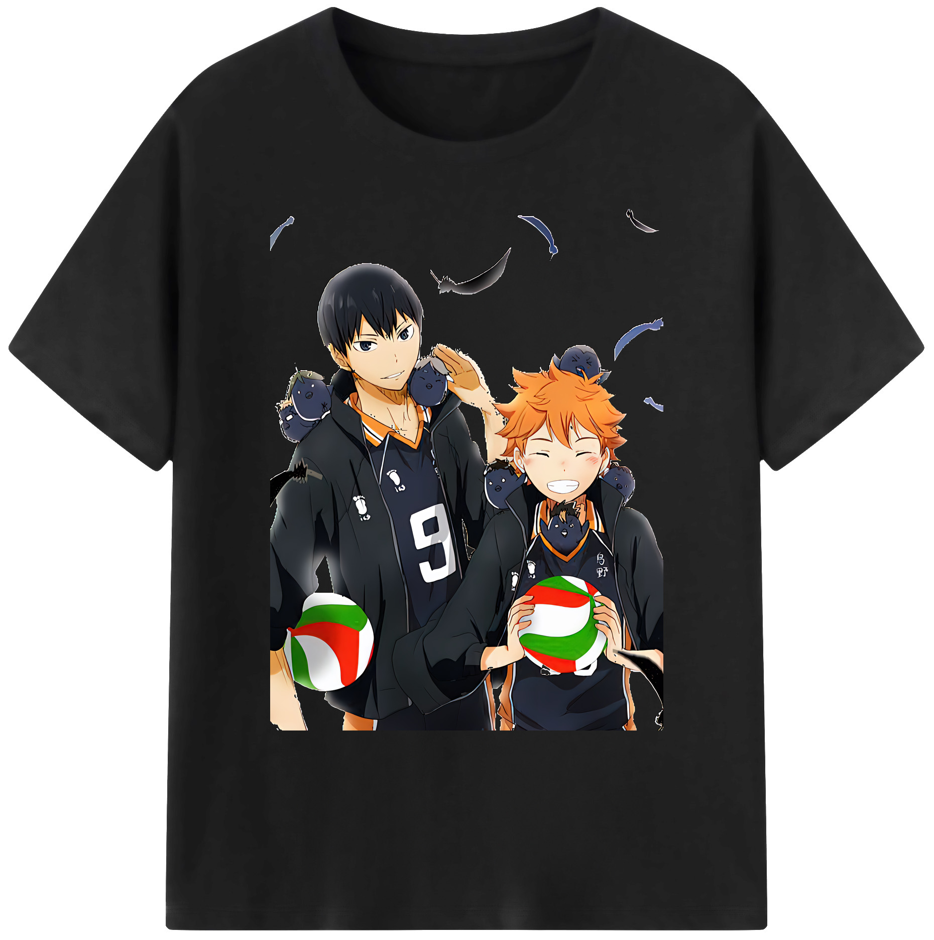 （画像用） ハイキュー!! Haikyu!! 綿100％ メンズ半袖Tシャツ｜肌触りやわらか＆通気性