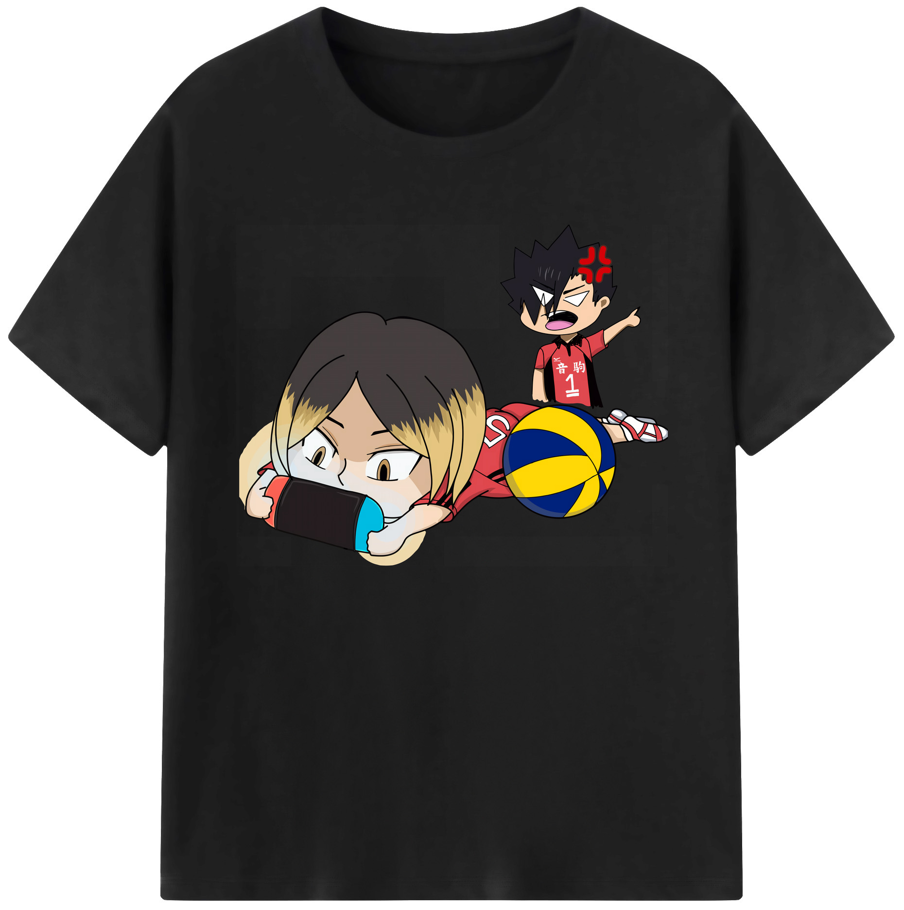 （画像用） ハイキュー!! Haikyu!! 綿100％ メンズ半袖Tシャツ｜肌触りやわらか＆通気性