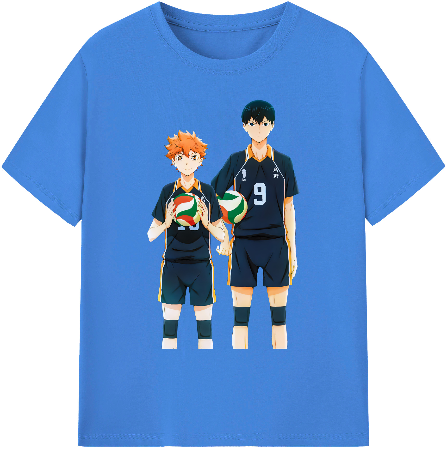（画像用） ハイキュー!! Haikyu!! 綿100％ メンズ半袖Tシャツ｜肌触りやわらか＆通気性