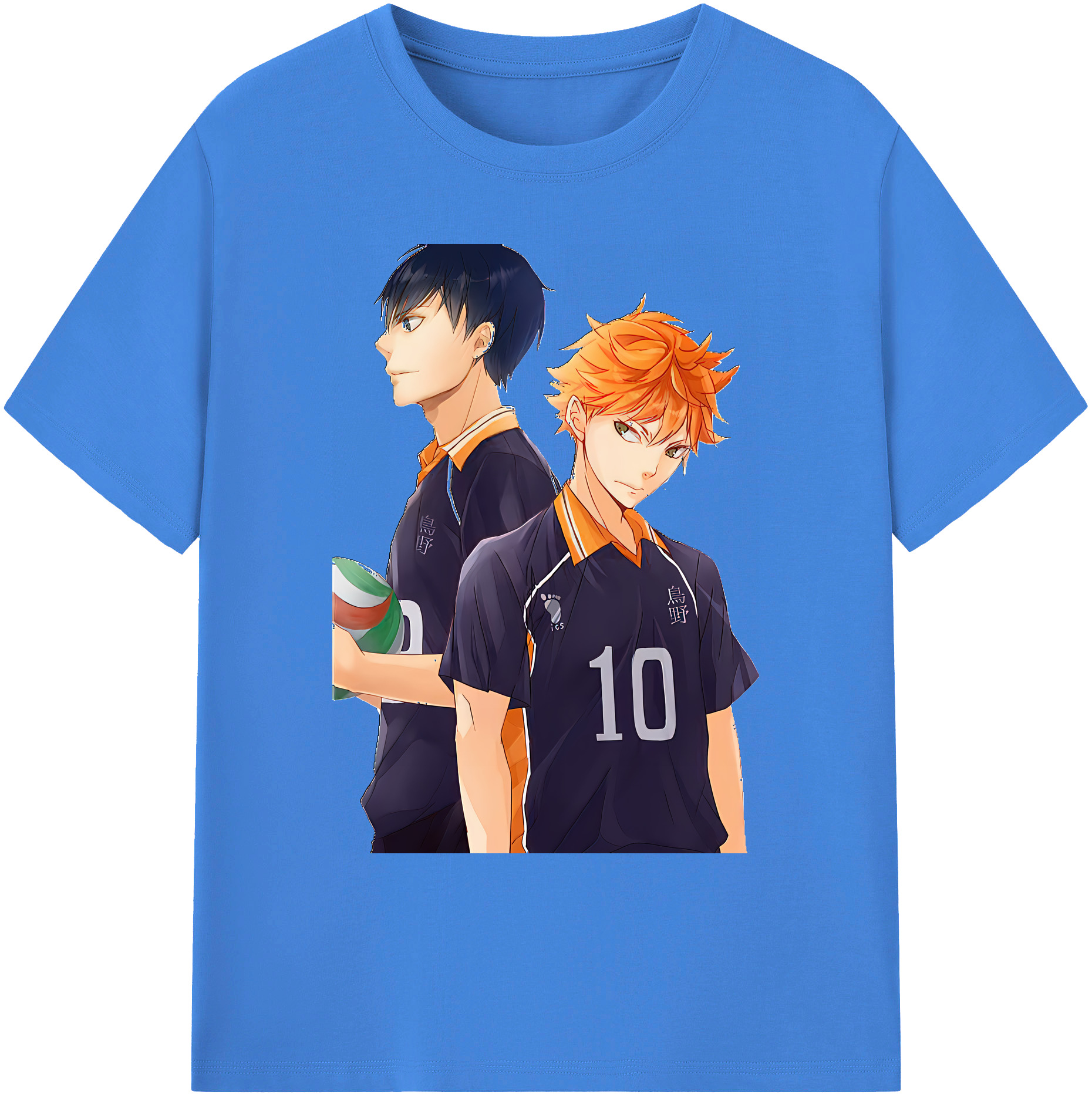 （画像用） ハイキュー!! Haikyu!! 綿100％ メンズ半袖Tシャツ｜肌触りやわらか＆通気性