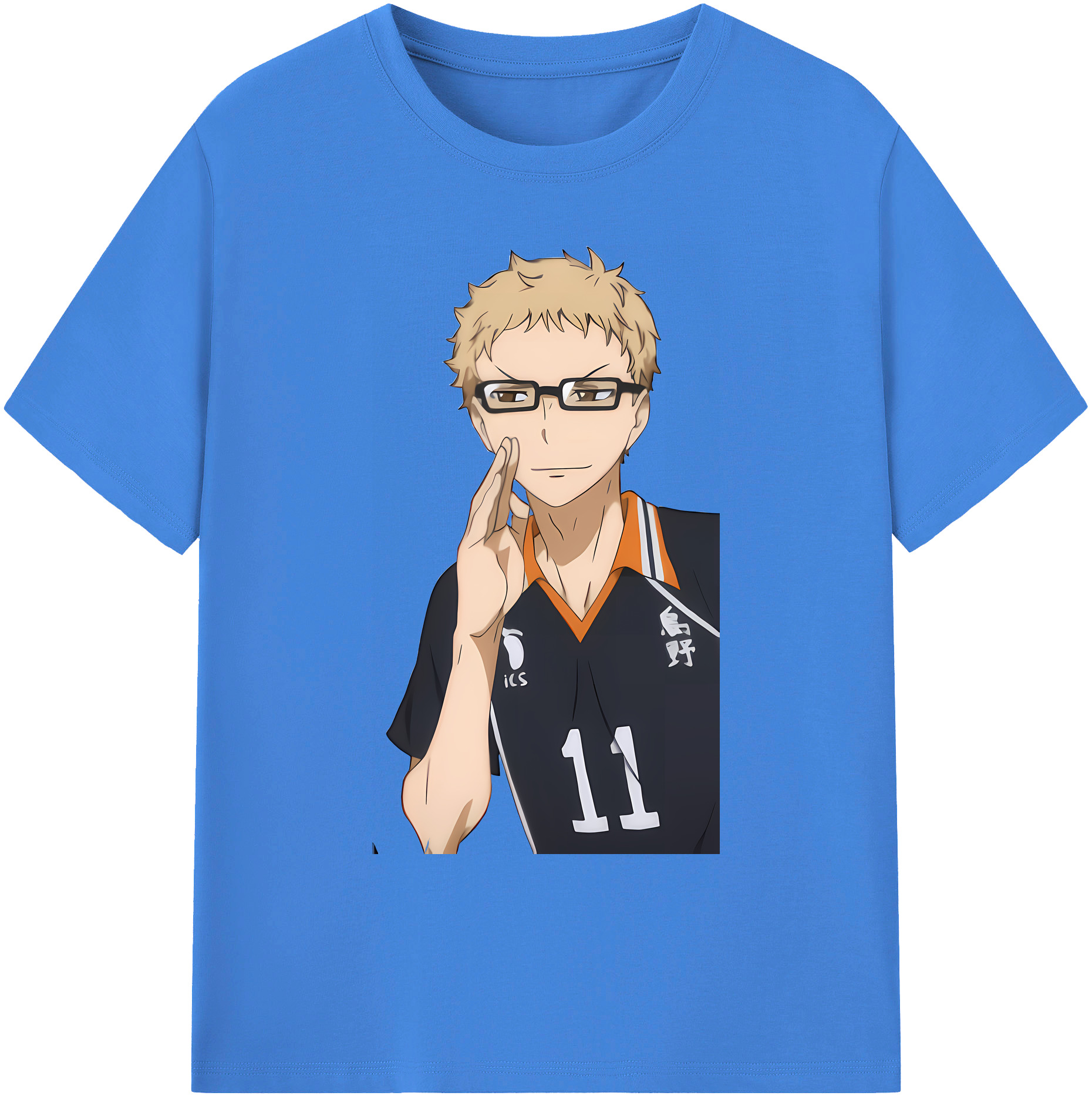 （画像用） ハイキュー!! Haikyu!! 綿100％ メンズ半袖Tシャツ｜肌触りやわらか＆通気性