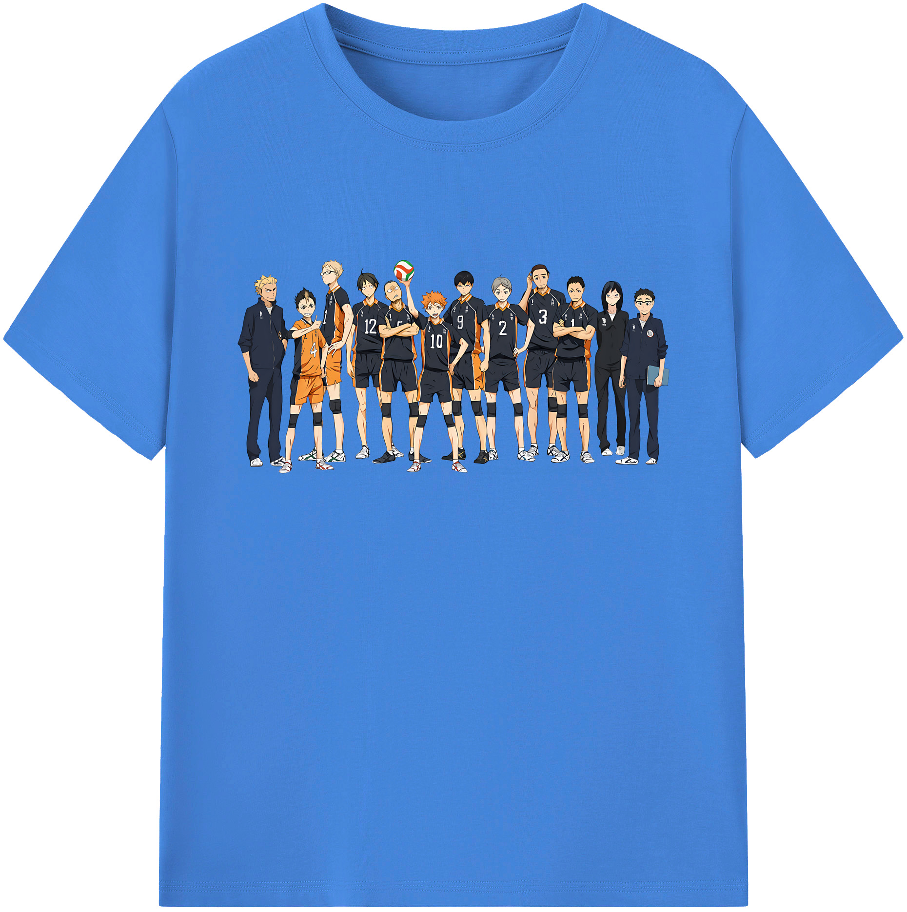 （画像用） ハイキュー!! Haikyu!! 綿100％ メンズ半袖Tシャツ｜肌触りやわらか＆通気性