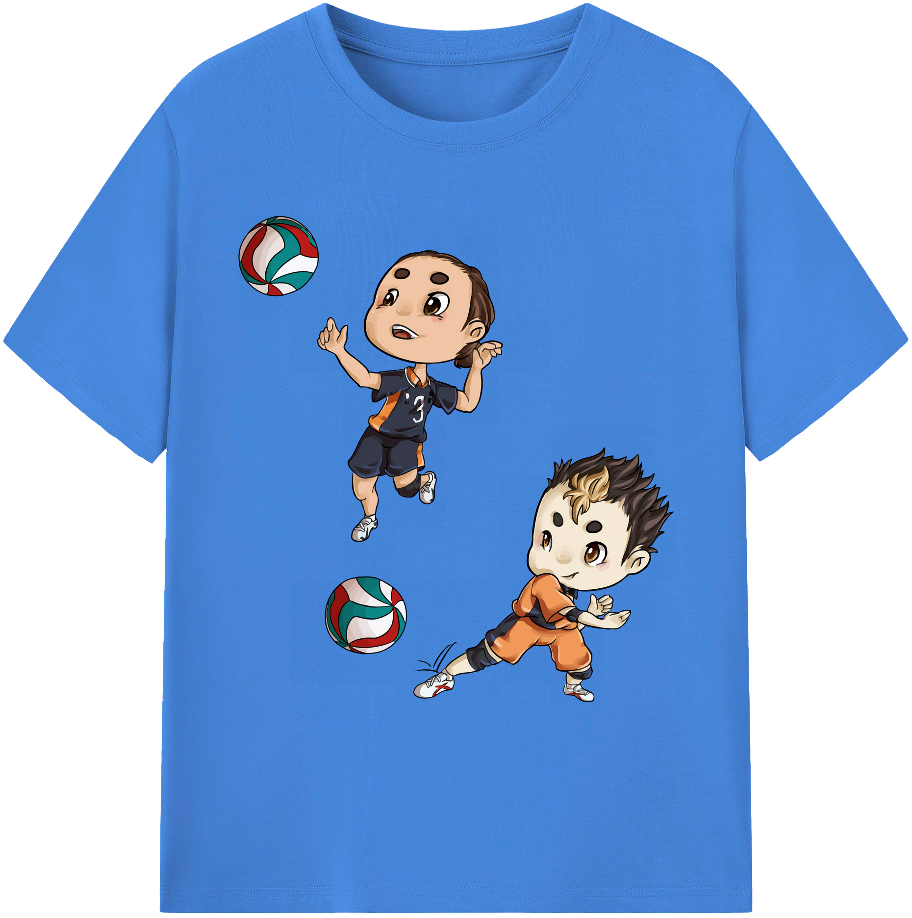 （画像用） ハイキュー!! Haikyu!! 綿100％ メンズ半袖Tシャツ｜肌触りやわらか＆通気性