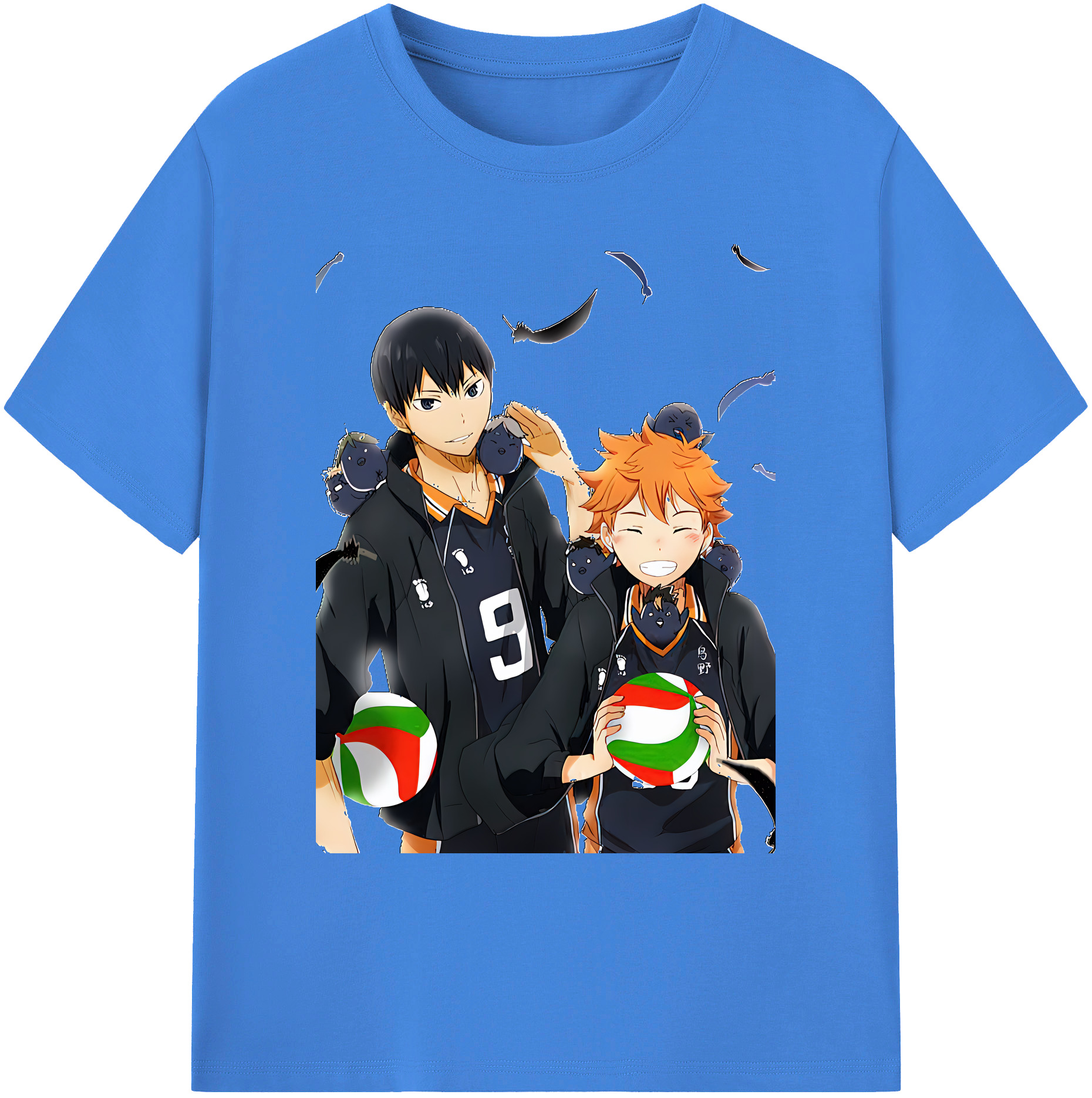 （画像用） ハイキュー!! Haikyu!! 綿100％ メンズ半袖Tシャツ｜肌触りやわらか＆通気性