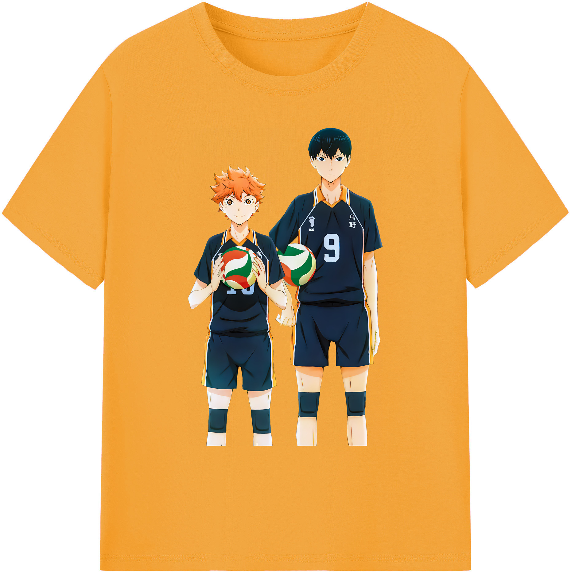 （画像用） ハイキュー!! Haikyu!! 綿100％ メンズ半袖Tシャツ｜肌触りやわらか＆通気性
