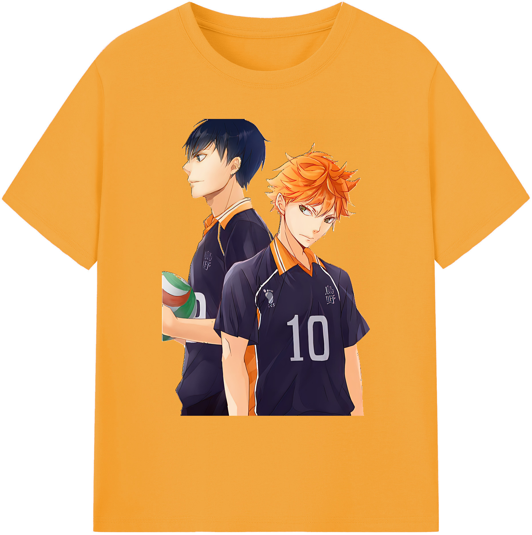 （画像用） ハイキュー!! Haikyu!! 綿100％ メンズ半袖Tシャツ｜肌触りやわらか＆通気性