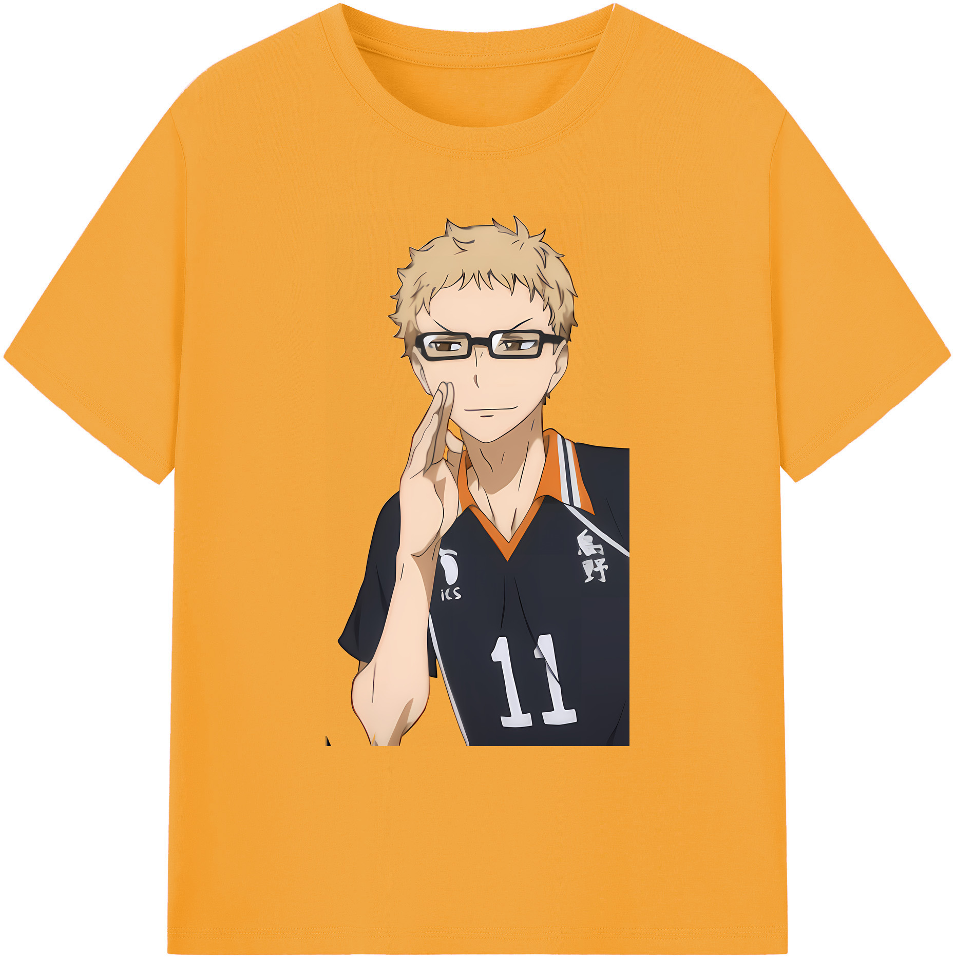 （画像用） ハイキュー!! Haikyu!! 綿100％ メンズ半袖Tシャツ｜肌触りやわらか＆通気性