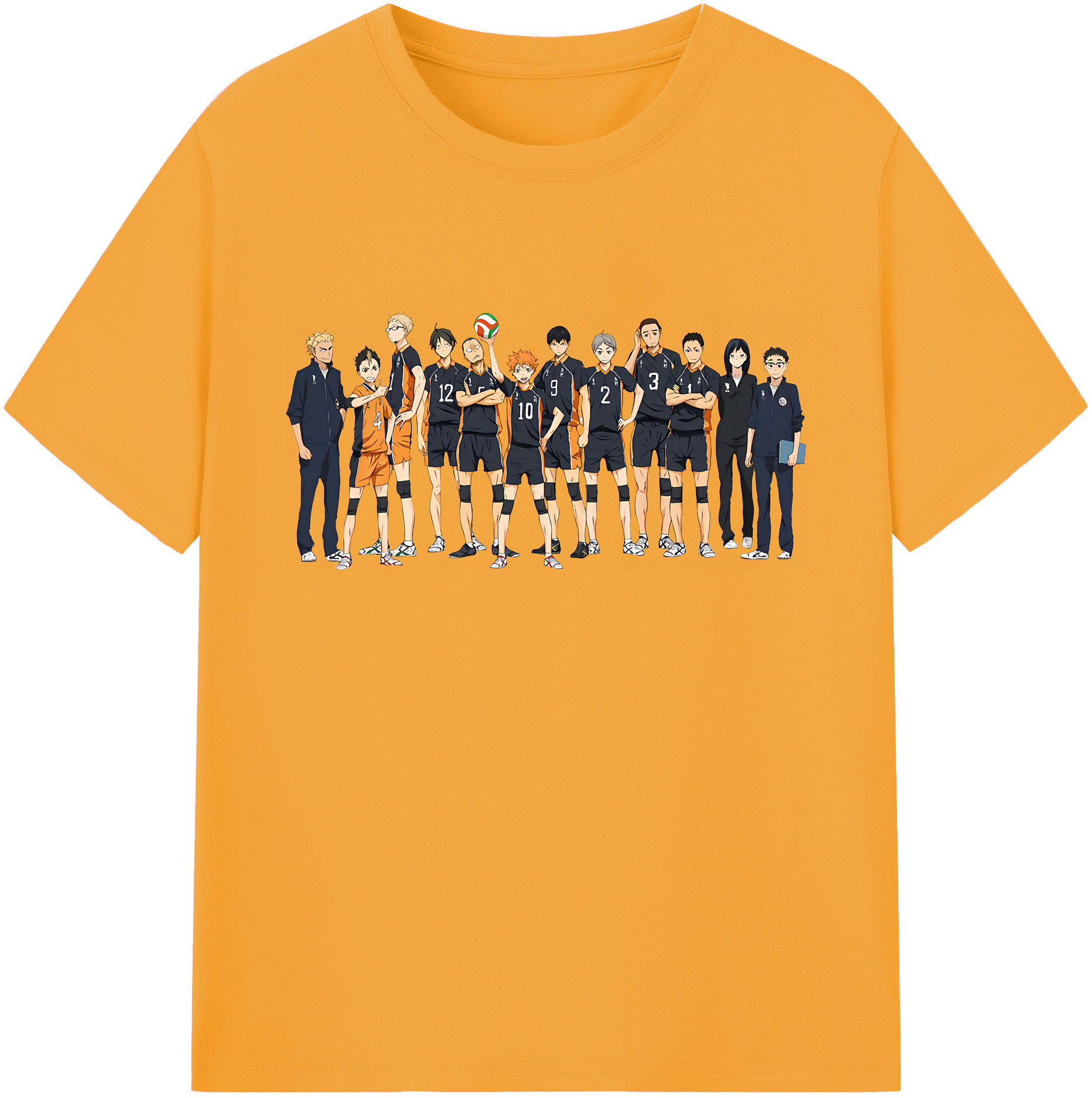 （画像用） ハイキュー!! Haikyu!! 綿100％ メンズ半袖Tシャツ｜肌触りやわらか＆通気性