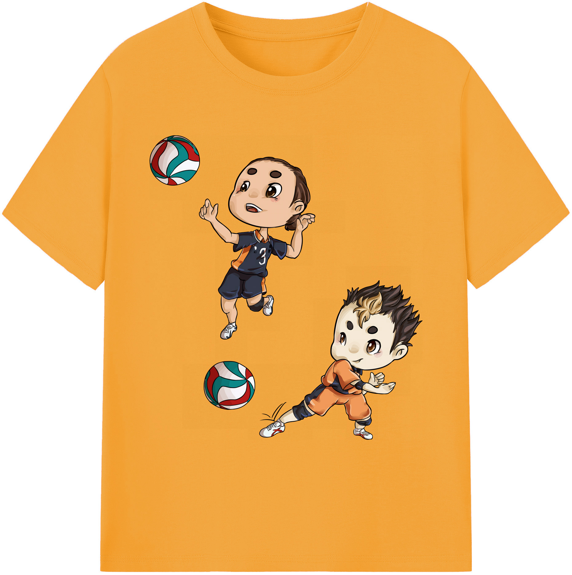 （画像用） ハイキュー!! Haikyu!! 綿100％ メンズ半袖Tシャツ｜肌触りやわらか＆通気性
