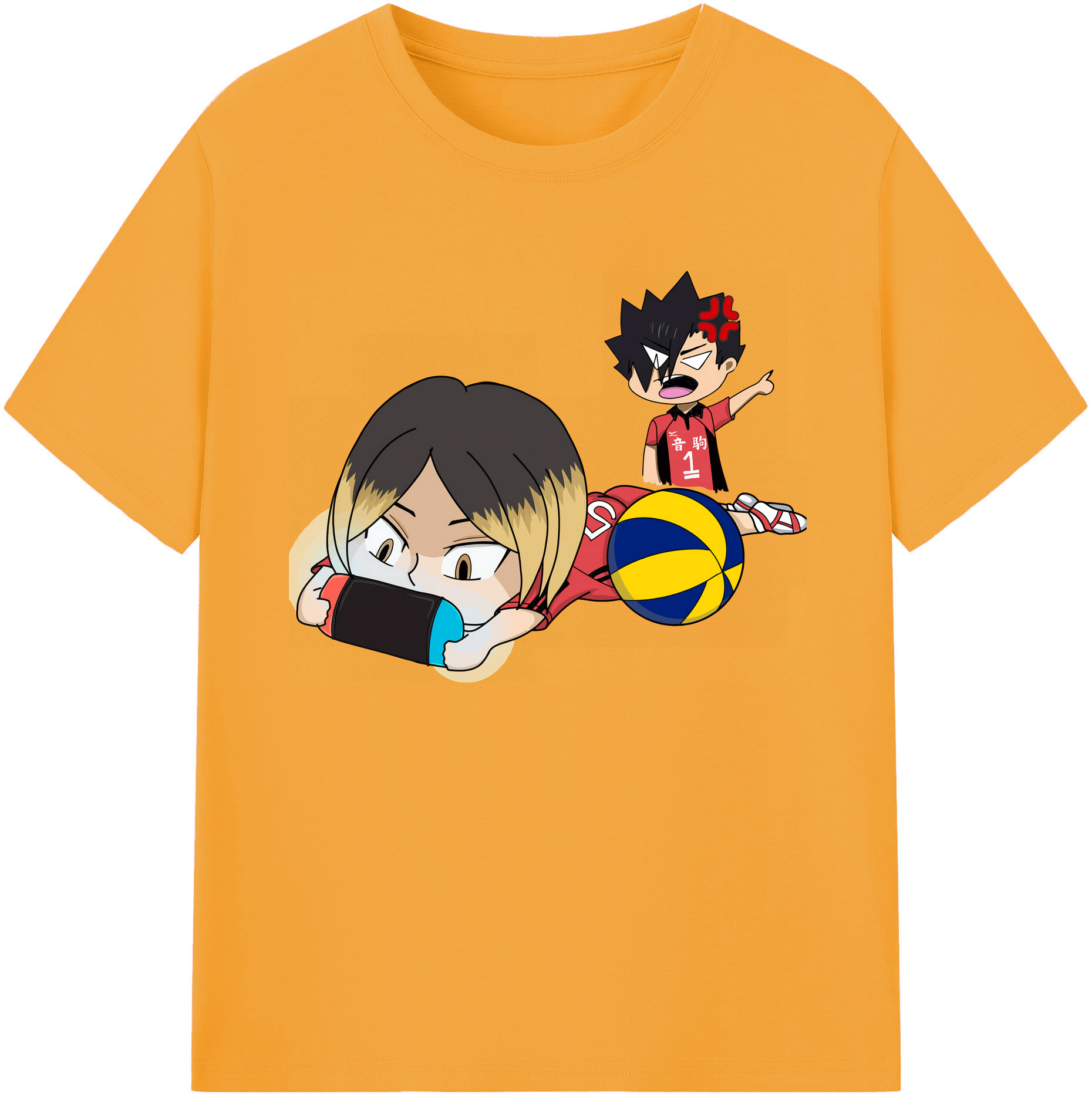 （画像用） ハイキュー!! Haikyu!! 綿100％ メンズ半袖Tシャツ｜肌触りやわらか＆通気性