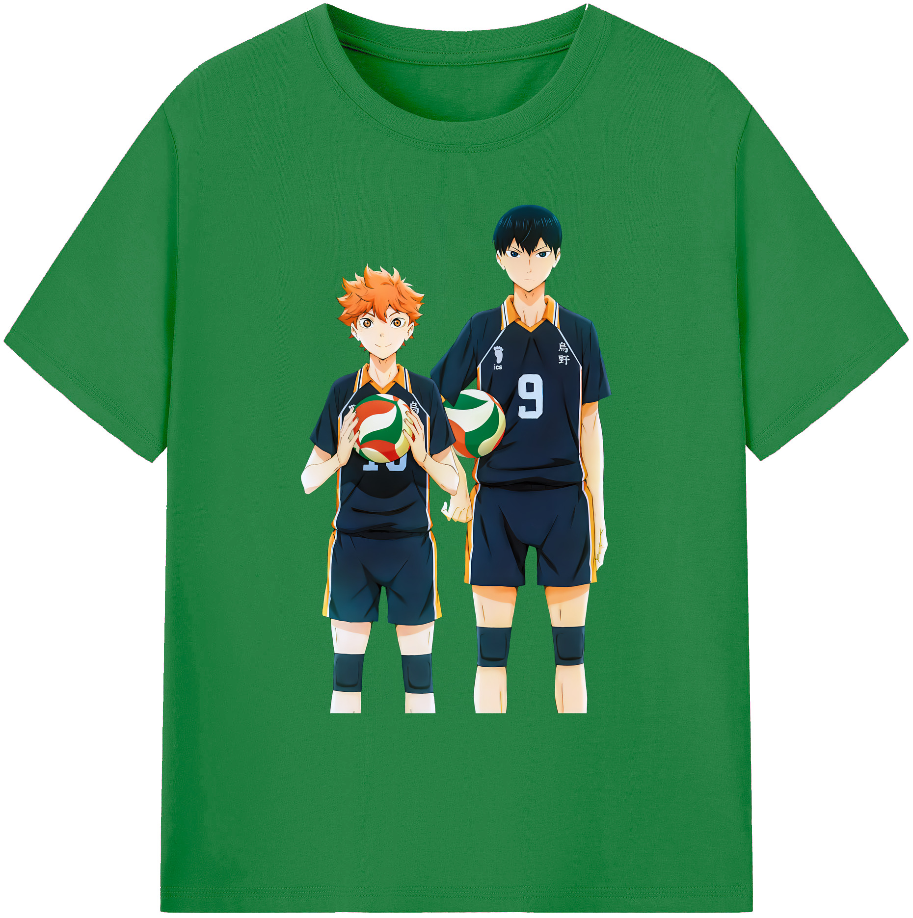 （画像用） ハイキュー!! Haikyu!! 綿100％ メンズ半袖Tシャツ｜肌触りやわらか＆通気性