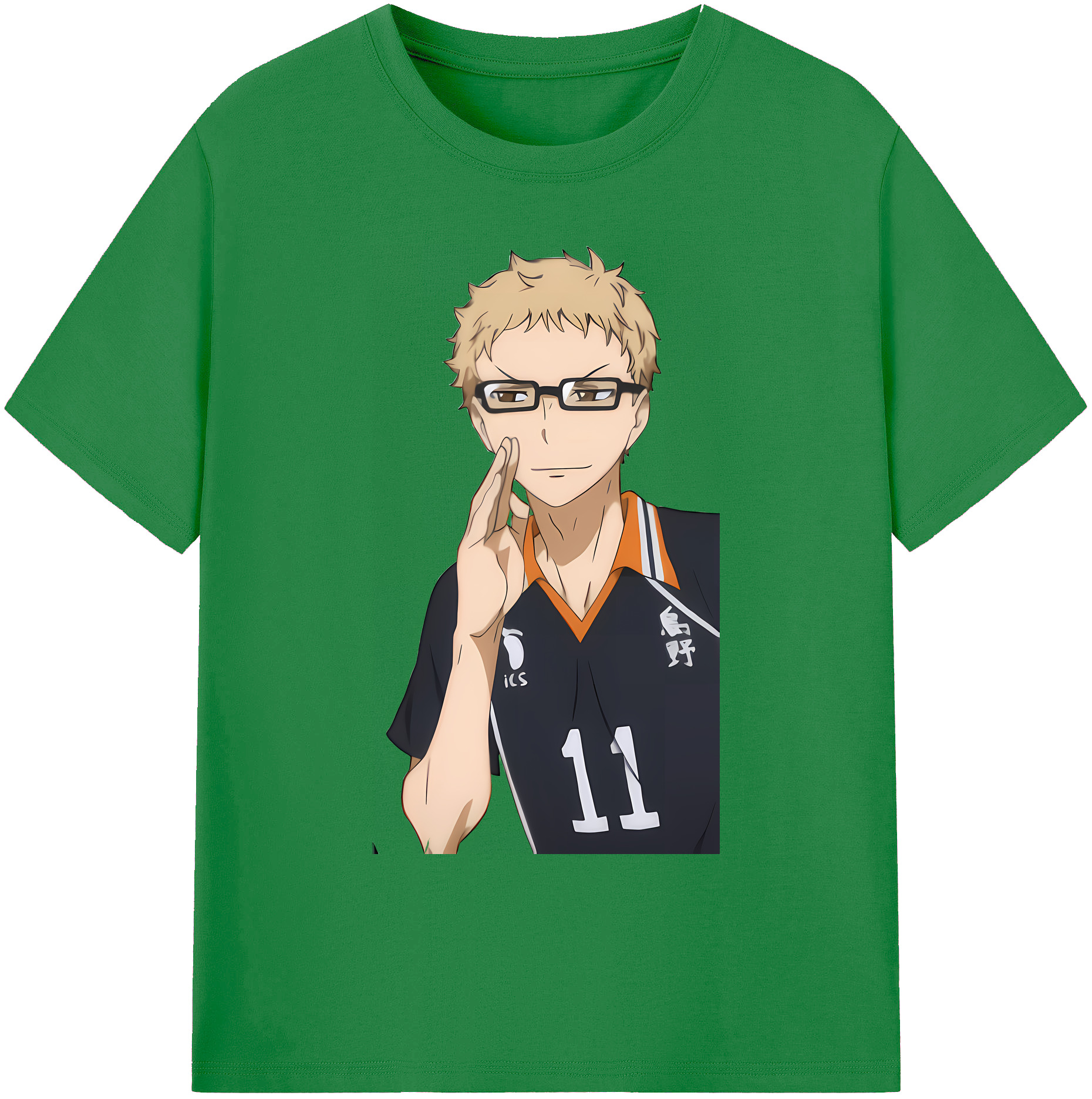 （画像用） ハイキュー!! Haikyu!! 綿100％ メンズ半袖Tシャツ｜肌触りやわらか＆通気性