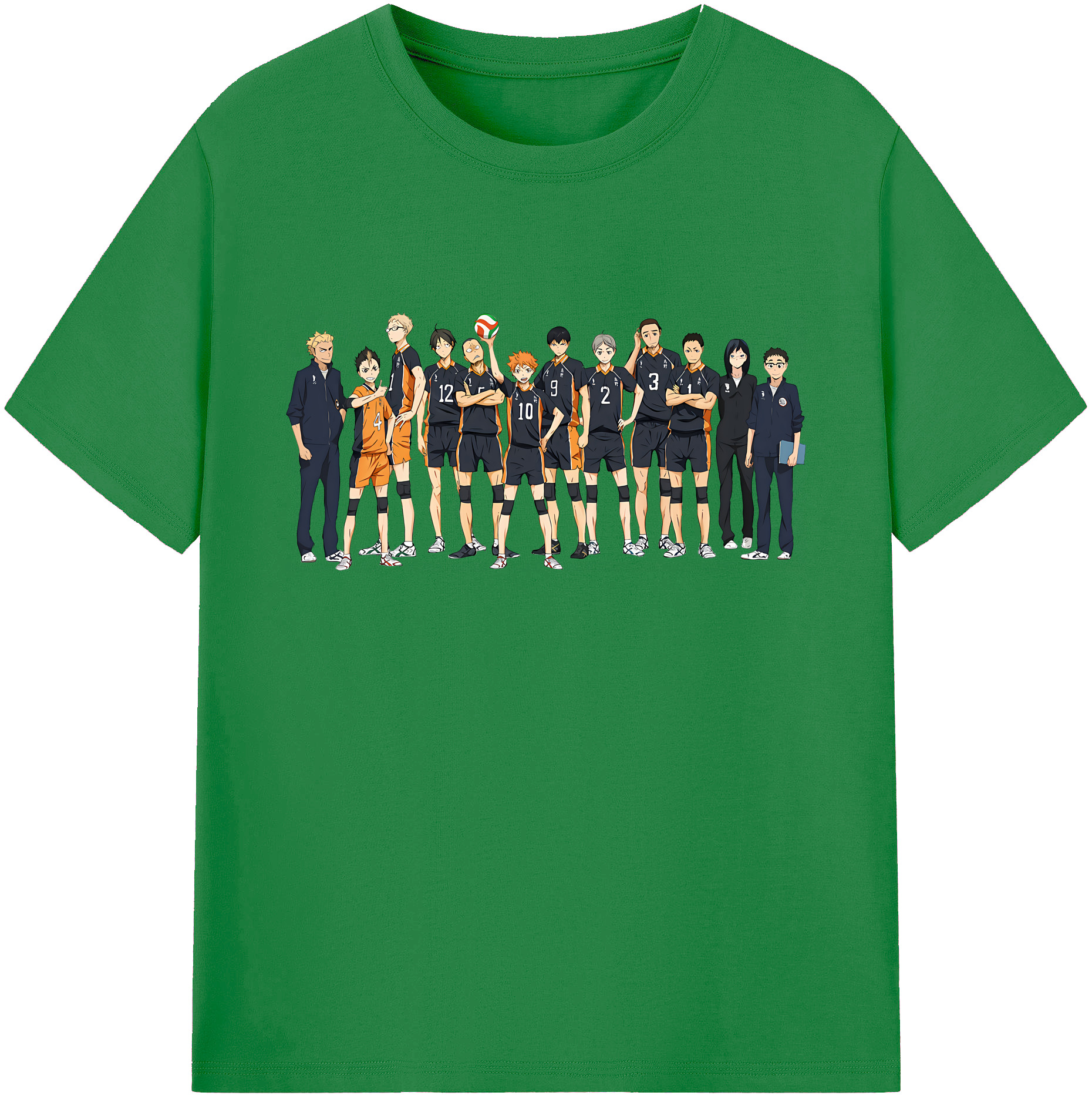 （画像用） ハイキュー!! Haikyu!! 綿100％ メンズ半袖Tシャツ｜肌触りやわらか＆通気性