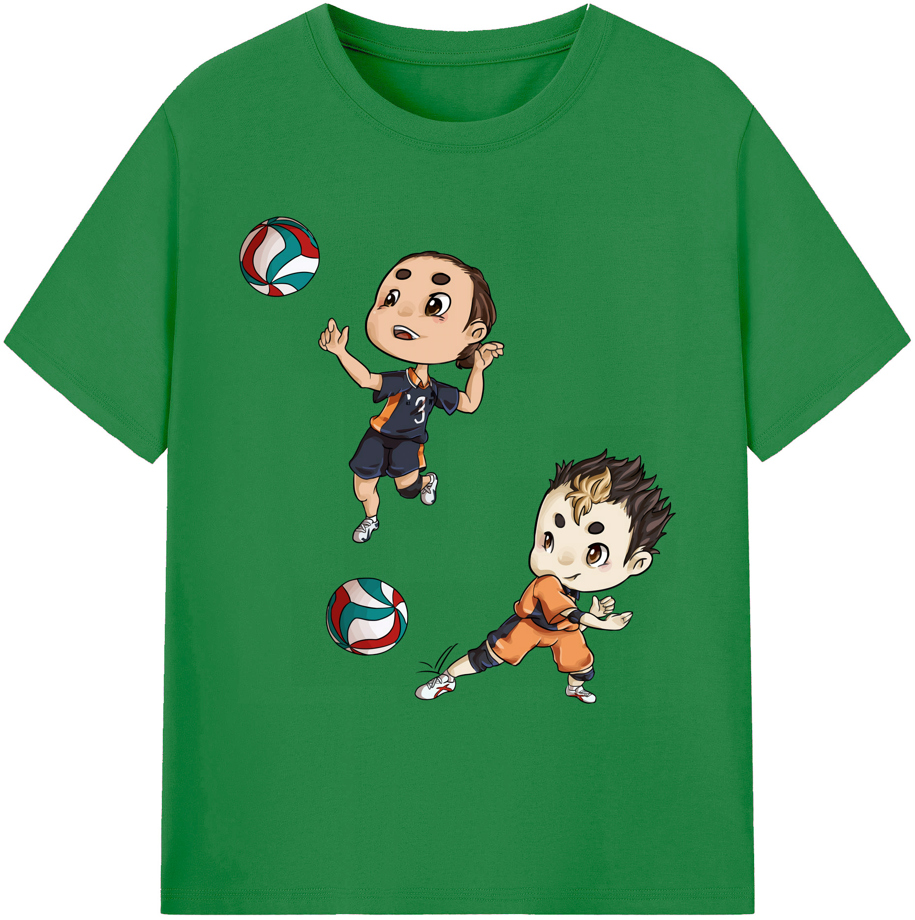 （画像用） ハイキュー!! Haikyu!! 綿100％ メンズ半袖Tシャツ｜肌触りやわらか＆通気性