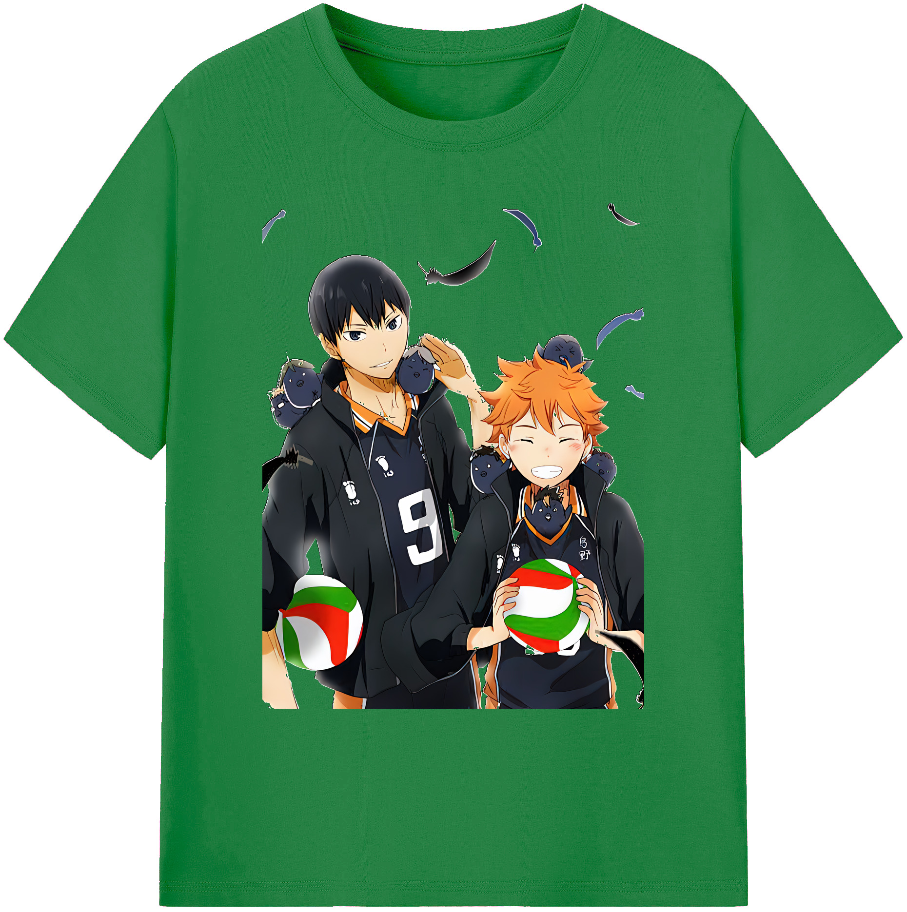 （画像用） ハイキュー!! Haikyu!! 綿100％ メンズ半袖Tシャツ｜肌触りやわらか＆通気性