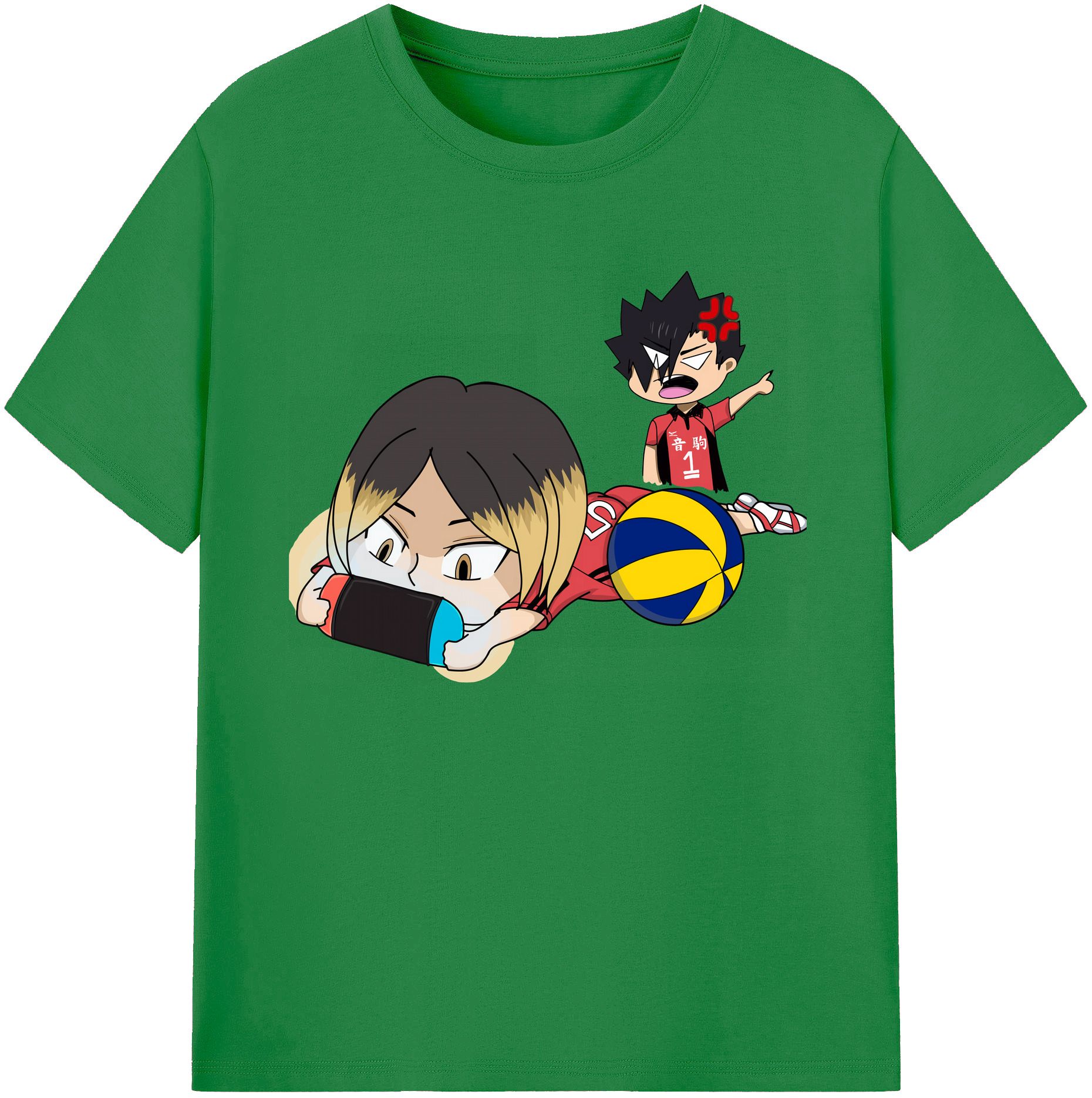 （画像用） ハイキュー!! Haikyu!! 綿100％ メンズ半袖Tシャツ｜肌触りやわらか＆通気性