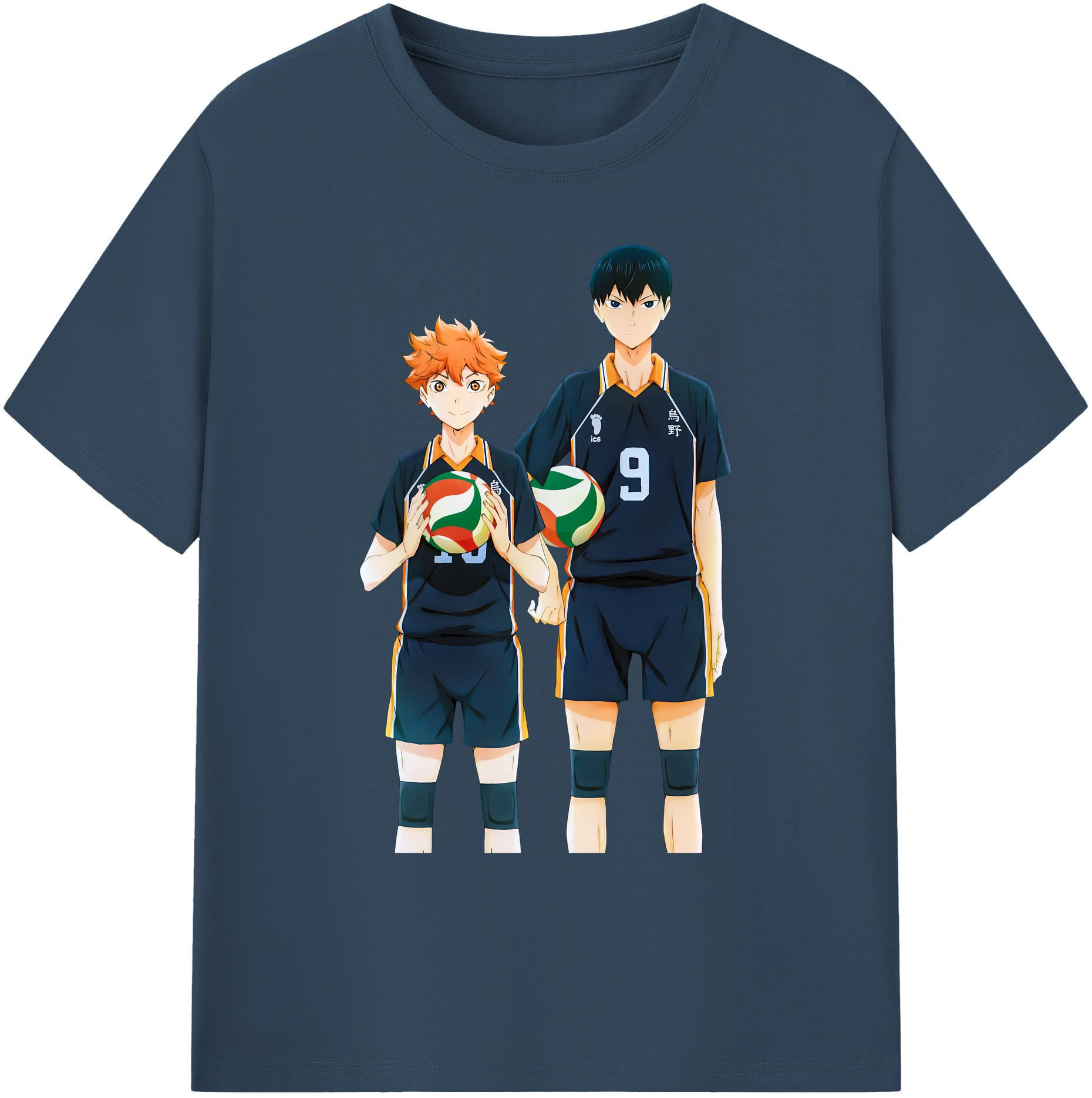 （画像用） ハイキュー!! Haikyu!! 綿100％ メンズ半袖Tシャツ｜肌触りやわらか＆通気性