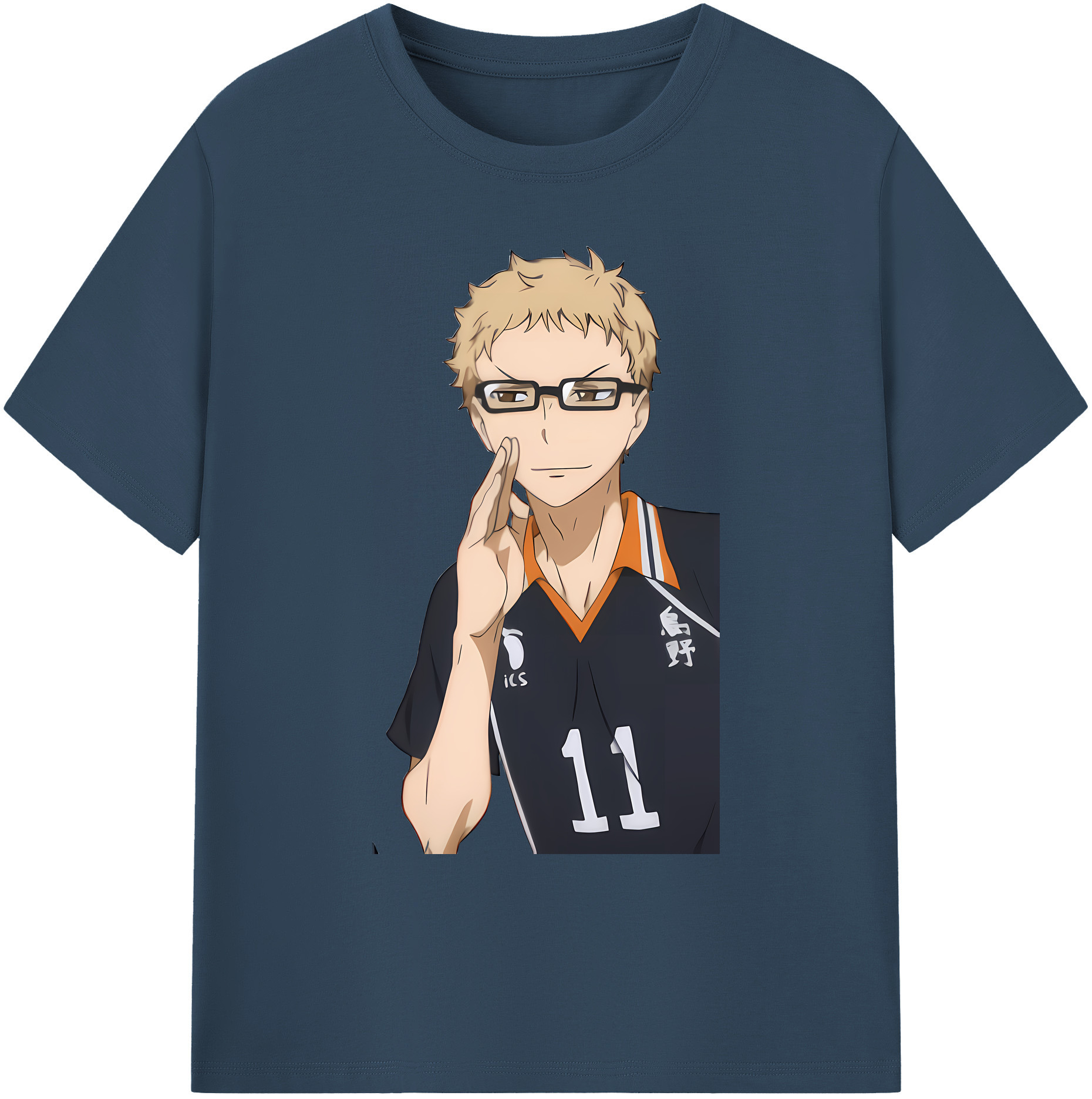 （画像用） ハイキュー!! Haikyu!! 綿100％ メンズ半袖Tシャツ｜肌触りやわらか＆通気性